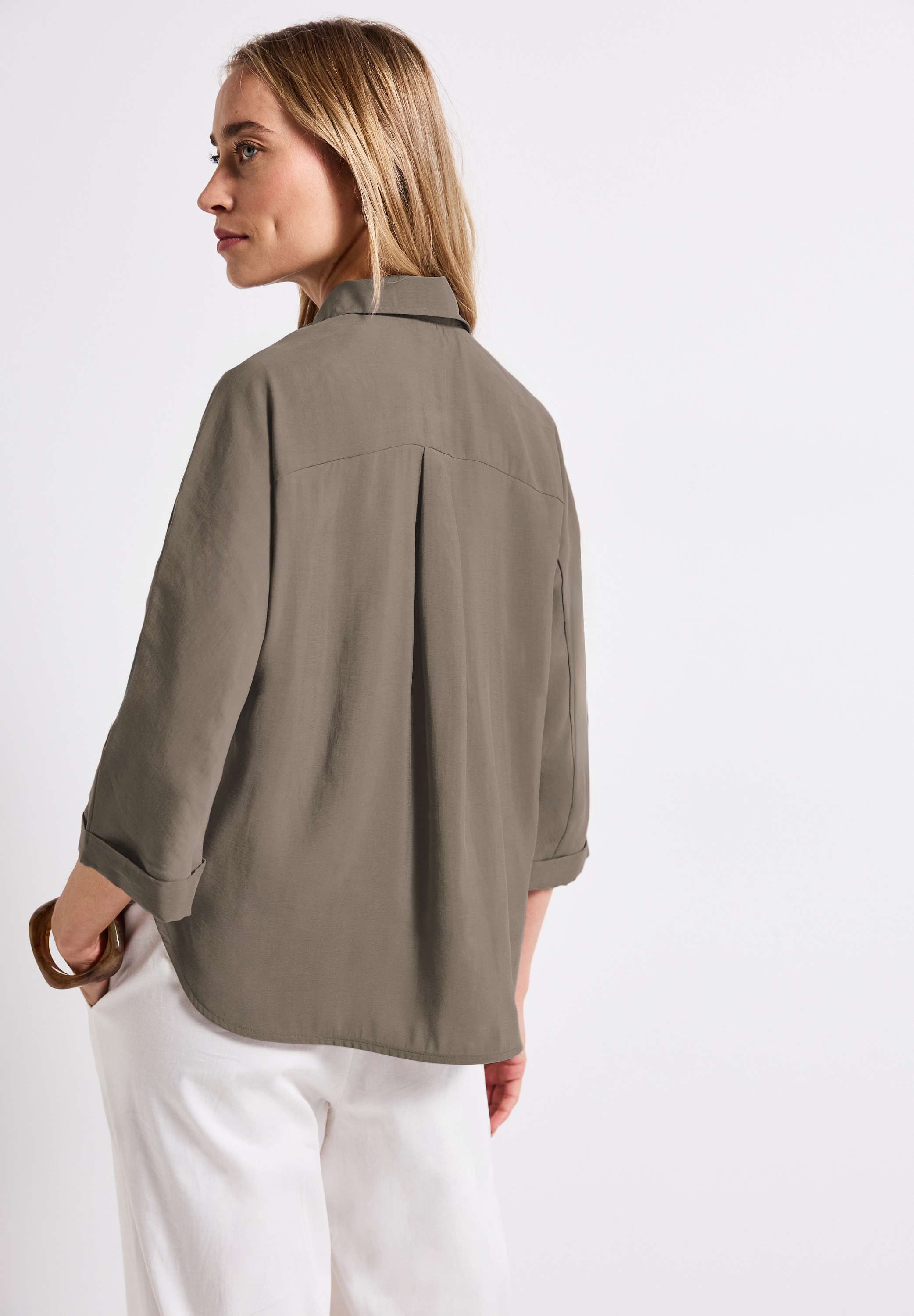 STREET ONE Hemdbluse, mit Brusttasche