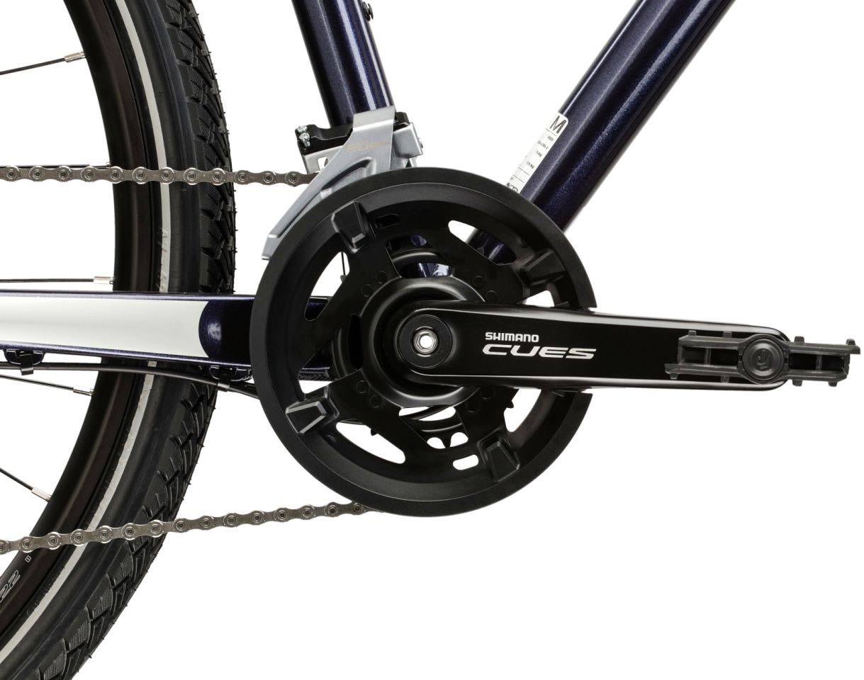 Kross Crossrad »Crossrad Herren 28" Evado 5.0 blau 18 Gänge« 18 Gang Shimano CUES U3020 Schaltwerk Kettenschaltung