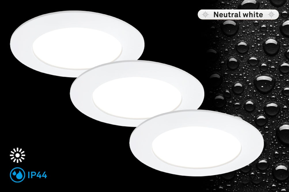 Briloner Leuchten LED Einbauleuchte »FLAT IN«, 3er-Set, LED fest verbaut, 6 günstig online kaufen