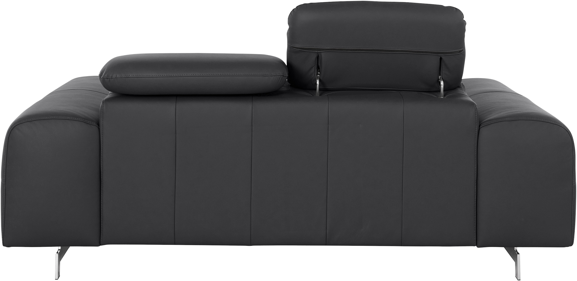 COTTA 2-Sitzer »Chef«, Big-Sofa mit Kopfteilverstellung, edle Metallkufen