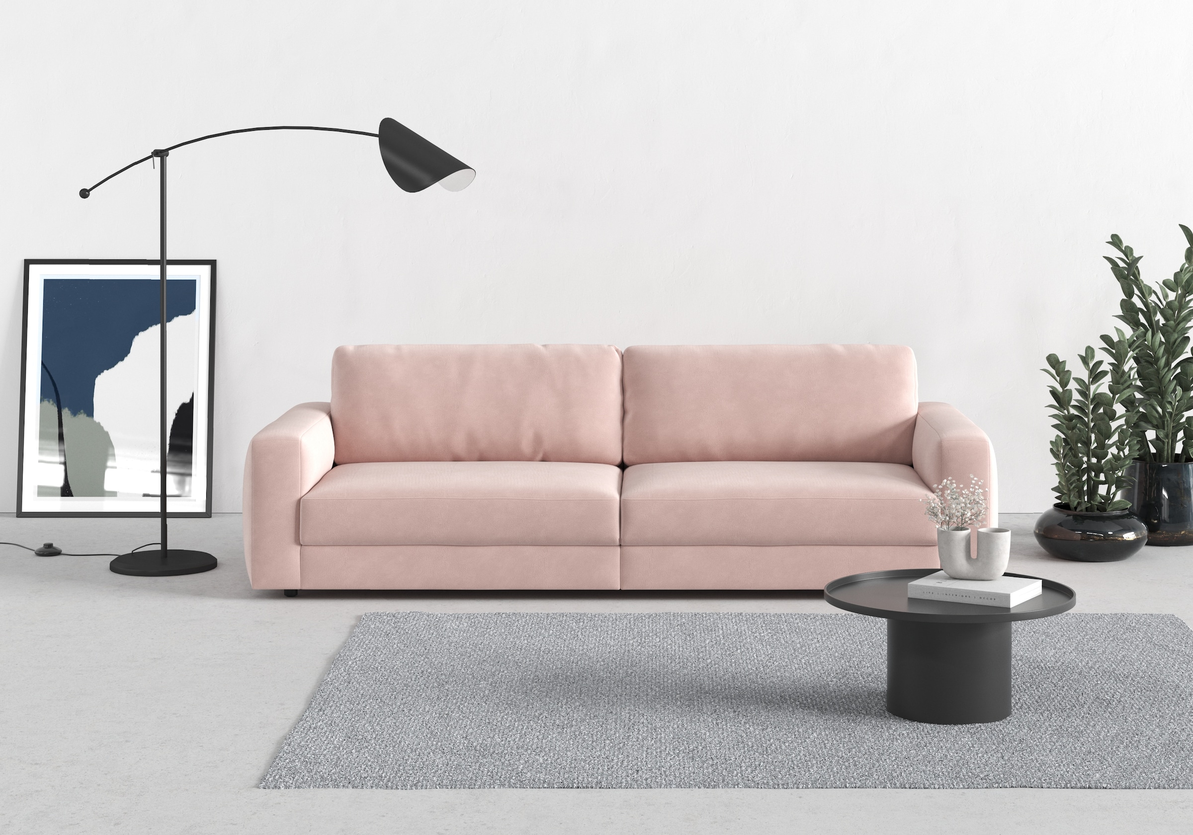 TRENDMANUFAKTUR Big-Sofa »Bourbon«, (2 St.), extra tiefe Sitzfläche, wahlwe günstig online kaufen