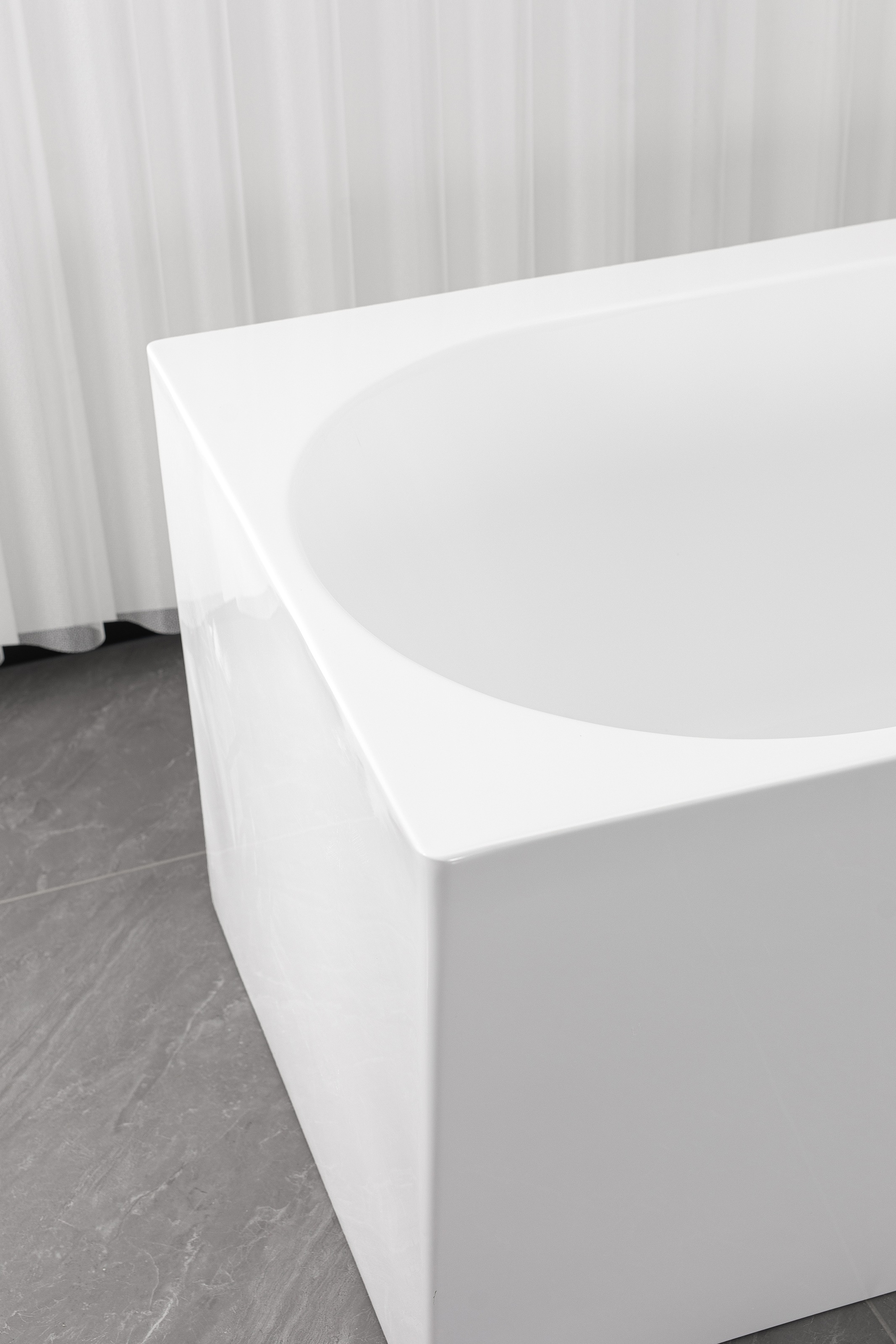 Sanotechnik Badewanne »SOLVA« Höhe 56 cm mit Ablaufstöpsel | verstellbare Füße | Überlauf 180cm, Acryl Badewanne links