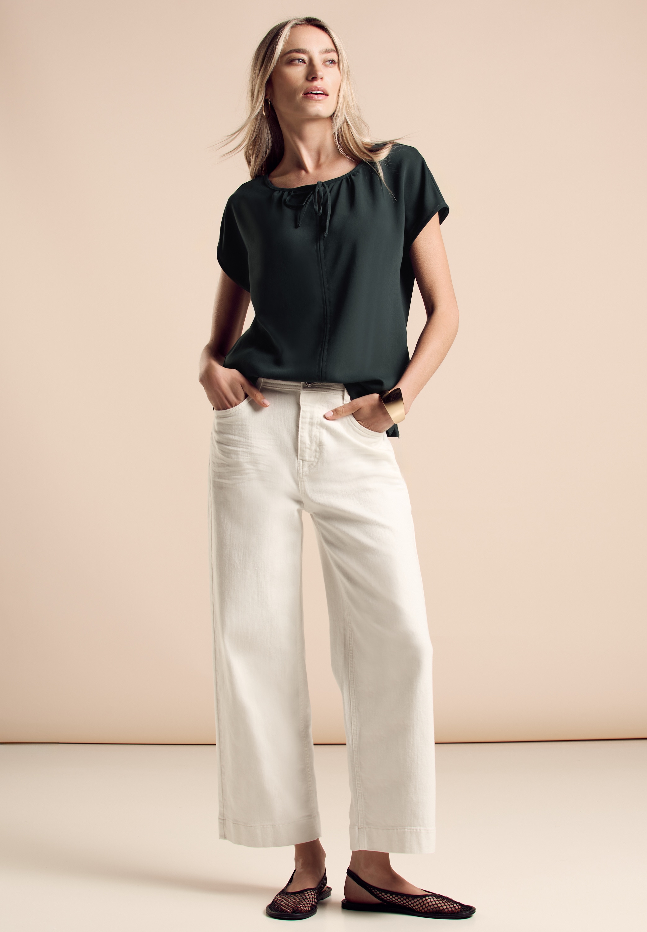 STREET ONE Shirttop, mit Bändern