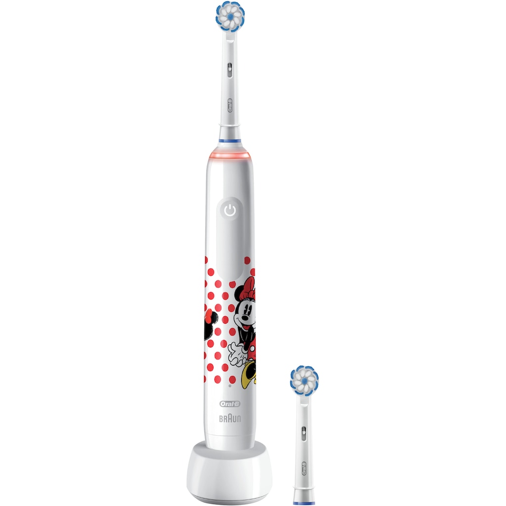 Oral-B Elektrische Zahnbürste »Junior Minnie Mouse«, 2 St. Aufsteckbürsten