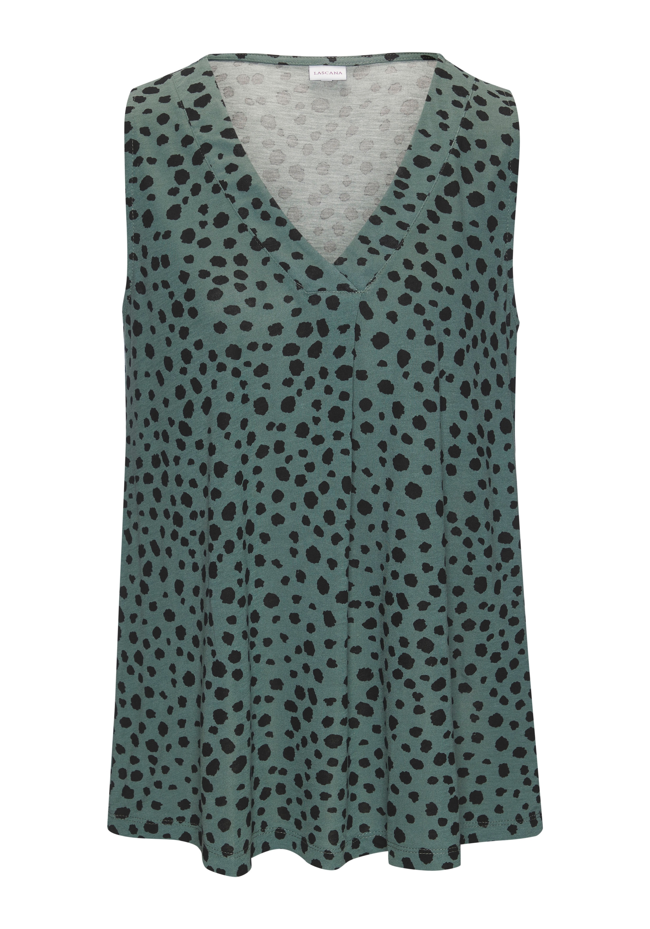 LASCANA Tanktop, mit Alloverprint, Sommertop, ärmellos