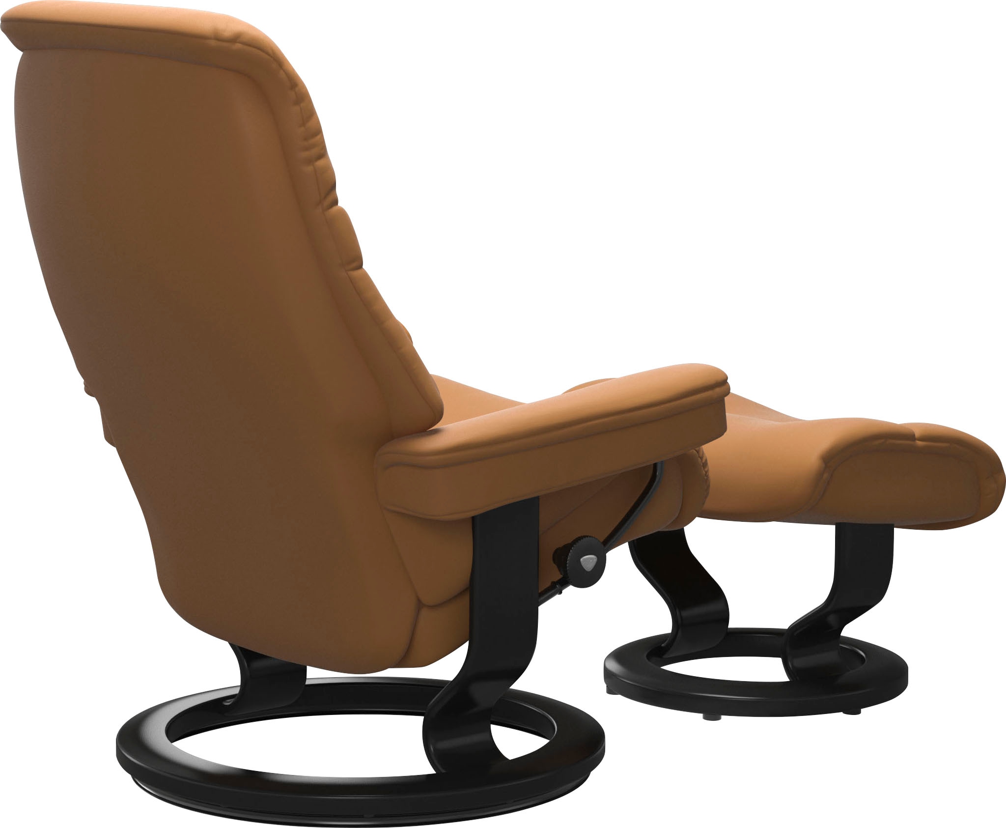 Stressless® Relaxsessel »Sunrise«, (Set, Relaxsessel mit Hocker), mit Classic Base, Größe L, Gestell Schwarz