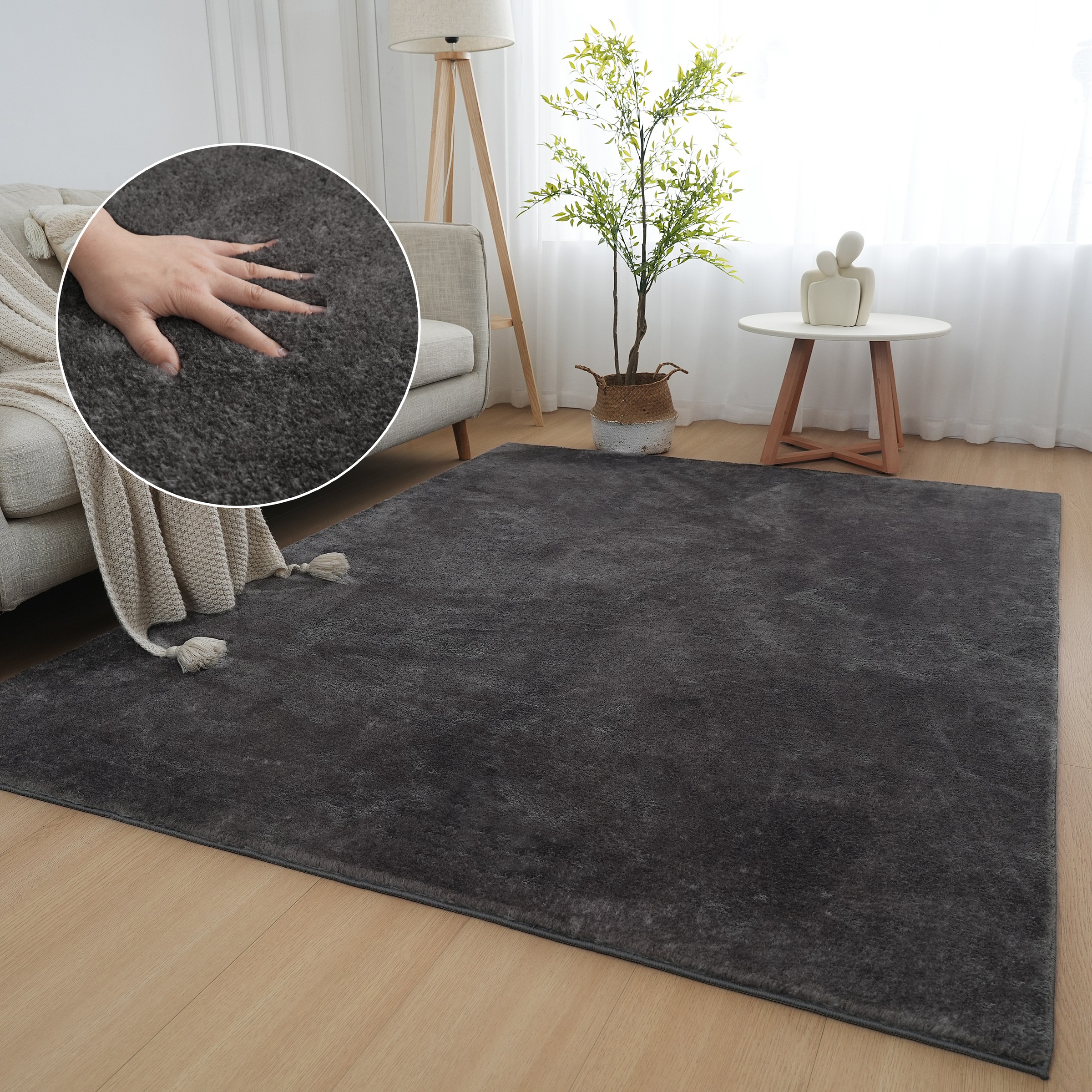 my home Teppich Cali, Kunstfellteppich, rechteckig, günstig online kaufen