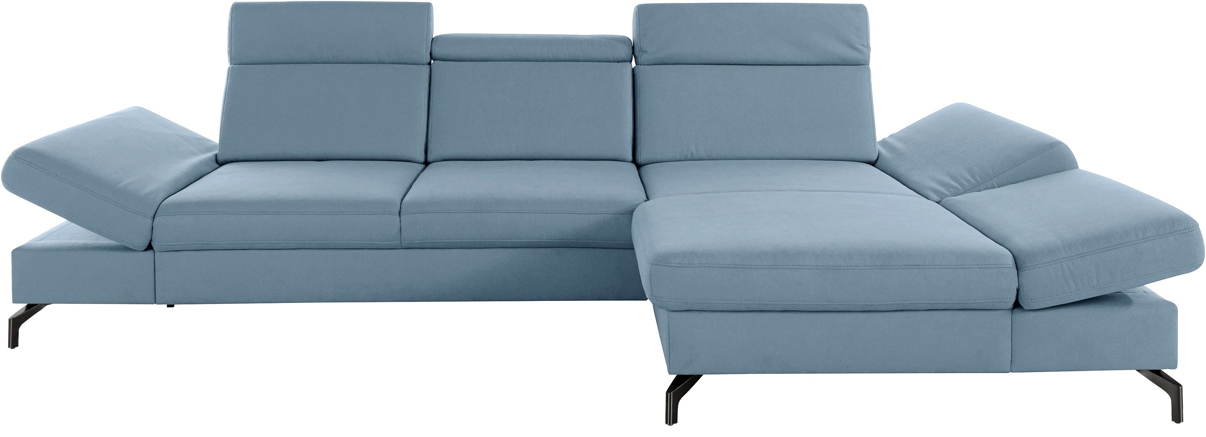 sit&more Ecksofa »Brisbane L-Form«, Fußhöhe 12 cm, inklusive Sitztiefen-, A günstig online kaufen