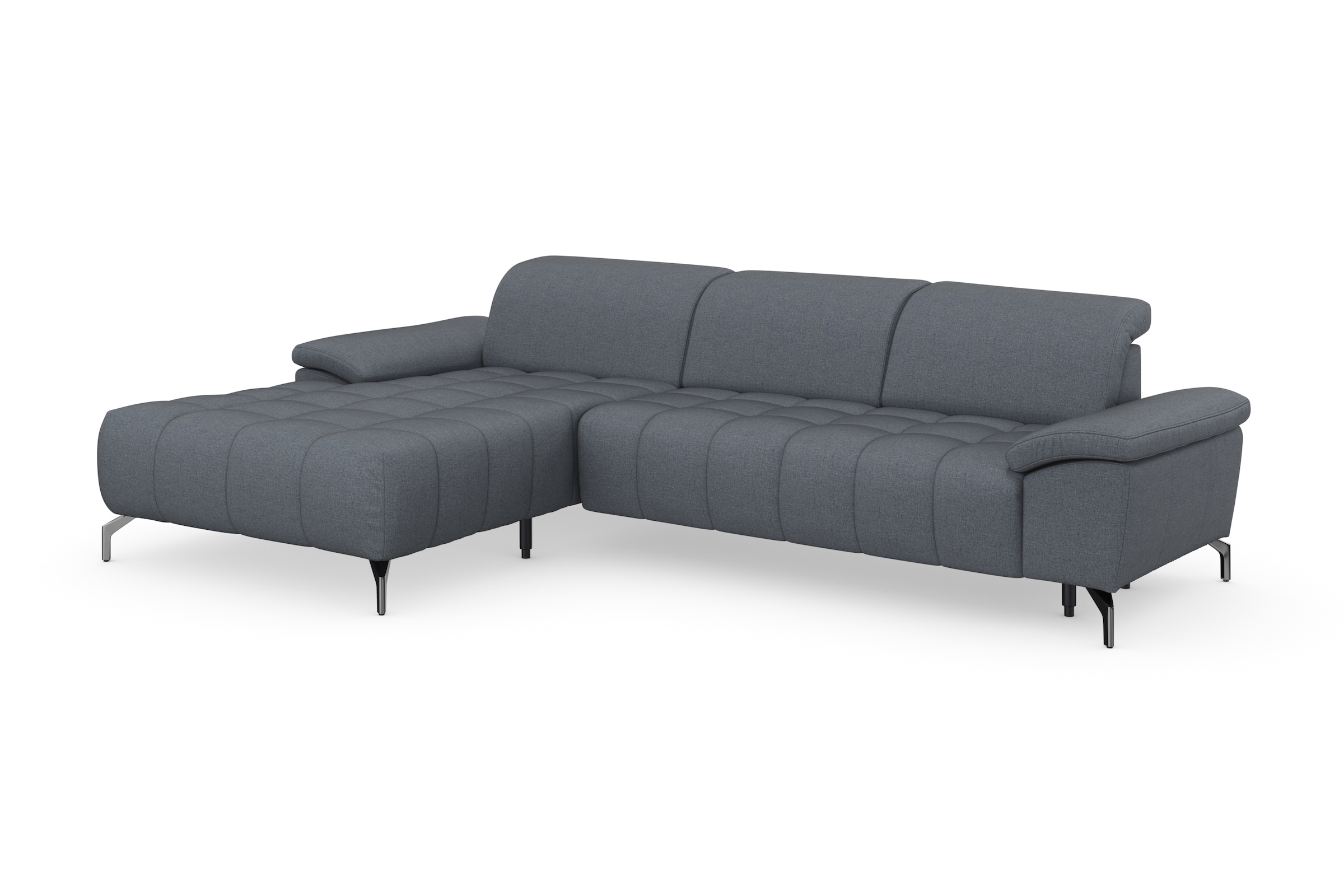 sit&more Ecksofa »Cool L-Form«, wahlweise mit Kopfteilverstellung und Vorziehsitz, motorisch