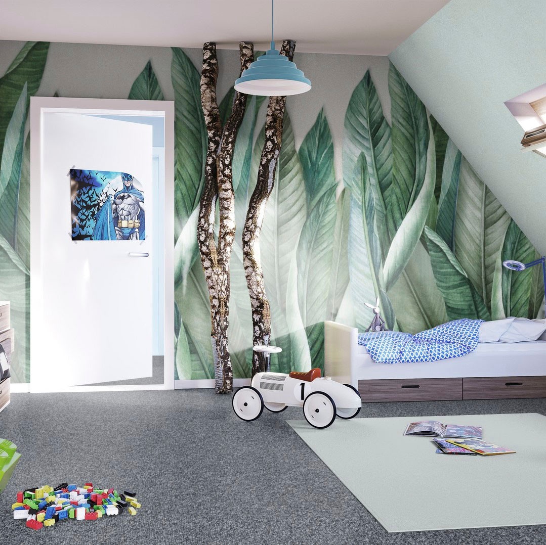 Bodenmeister Teppichboden »Baltic, Schlinge - meliert, Made in Belgium«, rechteckig, 5 mm Höhe, Wohnzimmer, Schlafzimmer, Kinderzimmer, Breite 400/500 cm