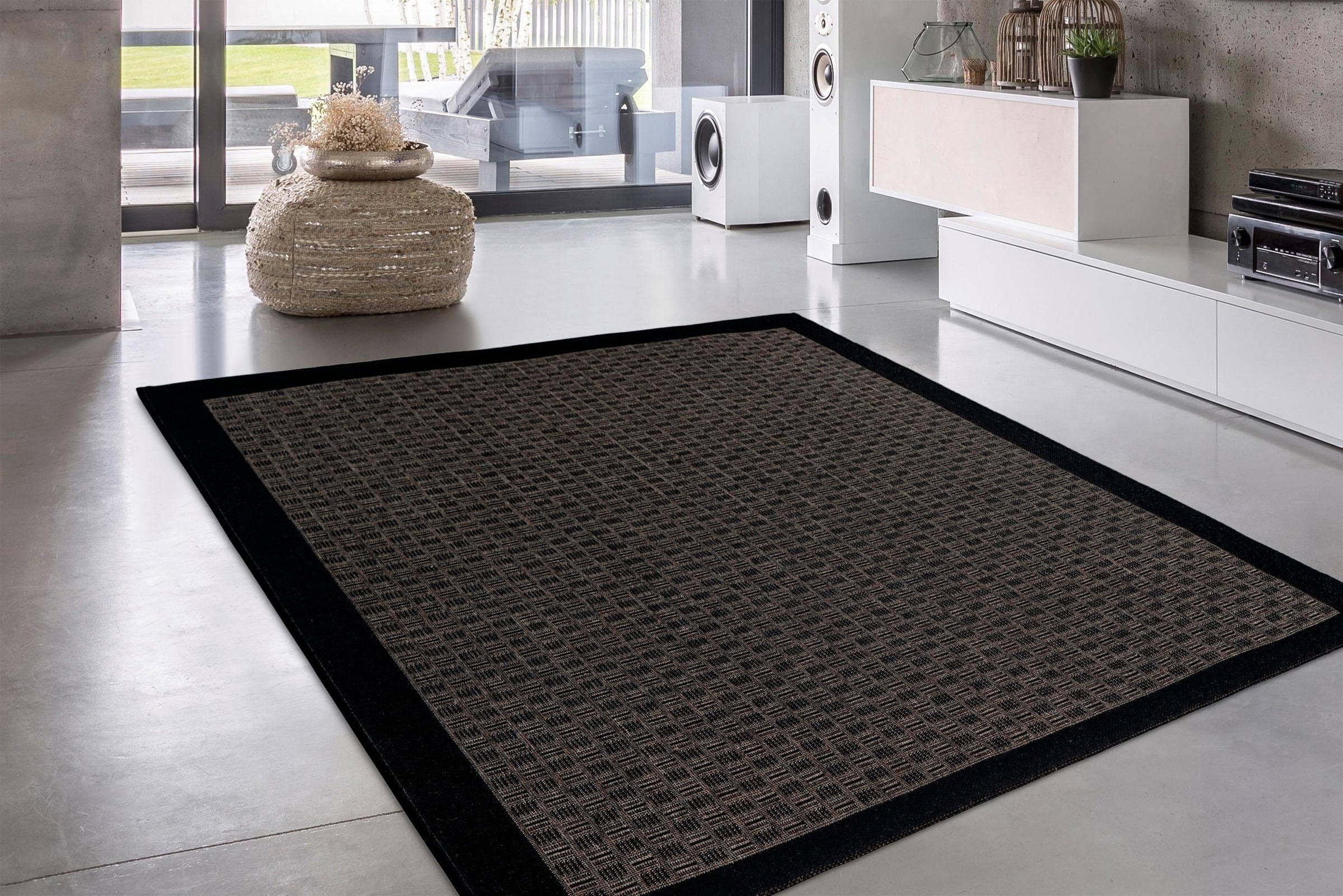 calo-deluxe Teppich »Perugia 1070«, rechteckig, 7 mm Höhe, In- und Outdoor geeignet, pflegeleicht, Wohnzimmer