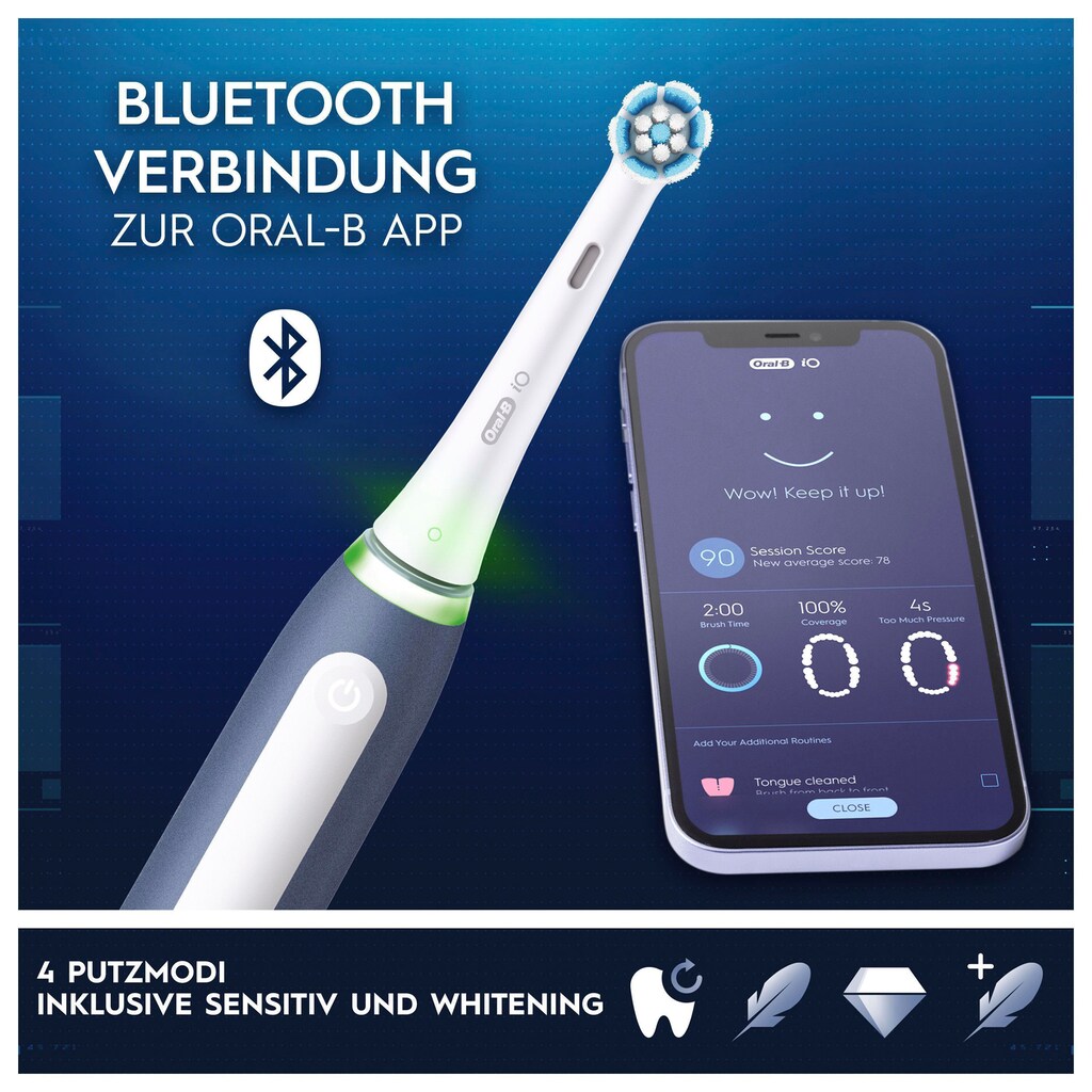 Oral-B Elektrische Zahnbürste »iO My Way«, 2 St. Aufsteckbürsten