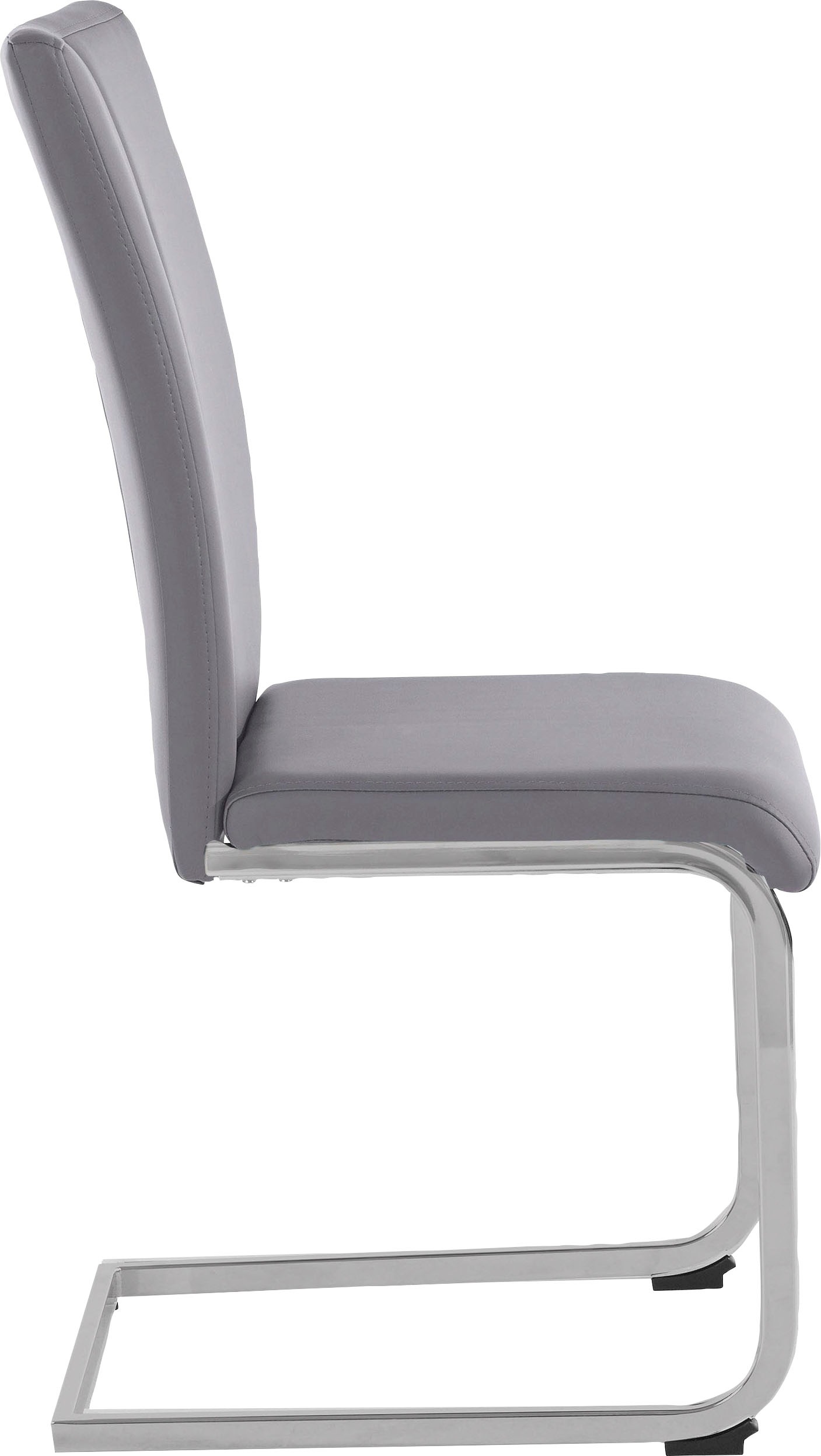 Home affaire Freischwinger »Alex«, (Set), 2 St., Kunstleder, Stuhl belastbar bis 120 Kg, Gestell im Chrom-Look
