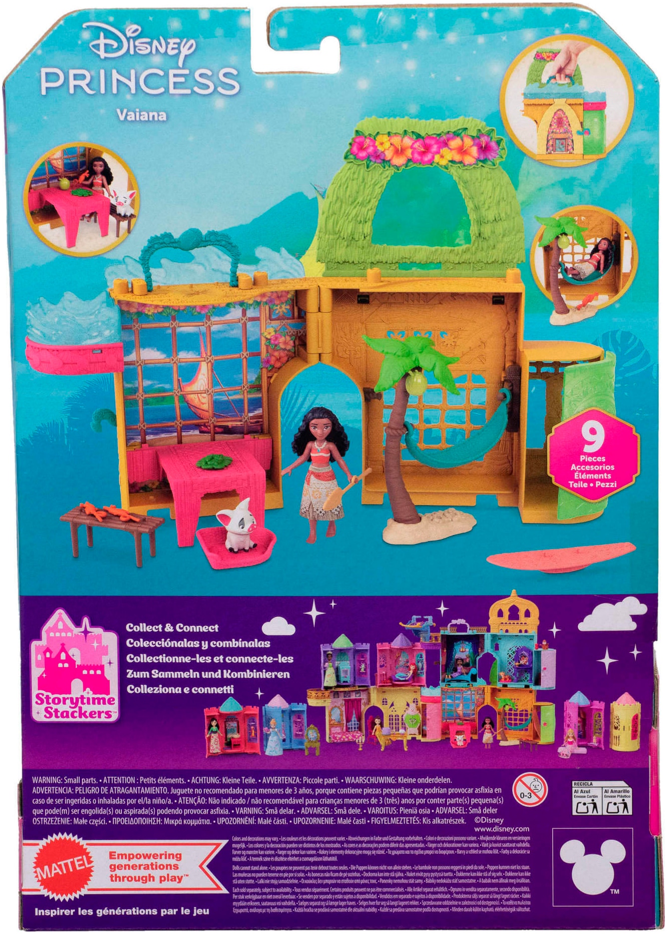 Mattel® Spielwelt »Disney Prinzessin Kleine Puppen Vaiana Stapelschloss«