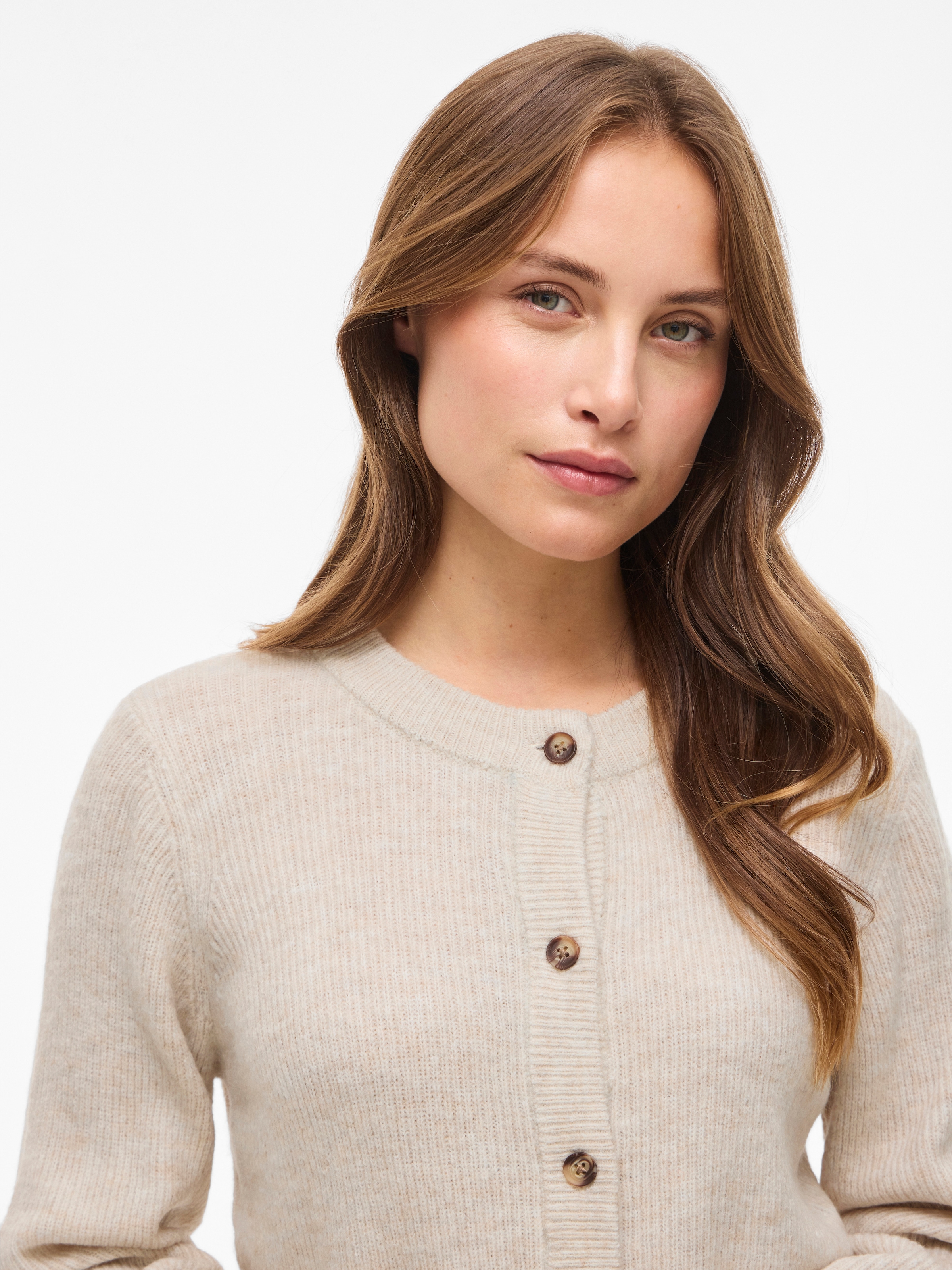 Vila Strickjacke »VIVIOLI O-NECK RIB KNIT CARDIGAN-NOOS«