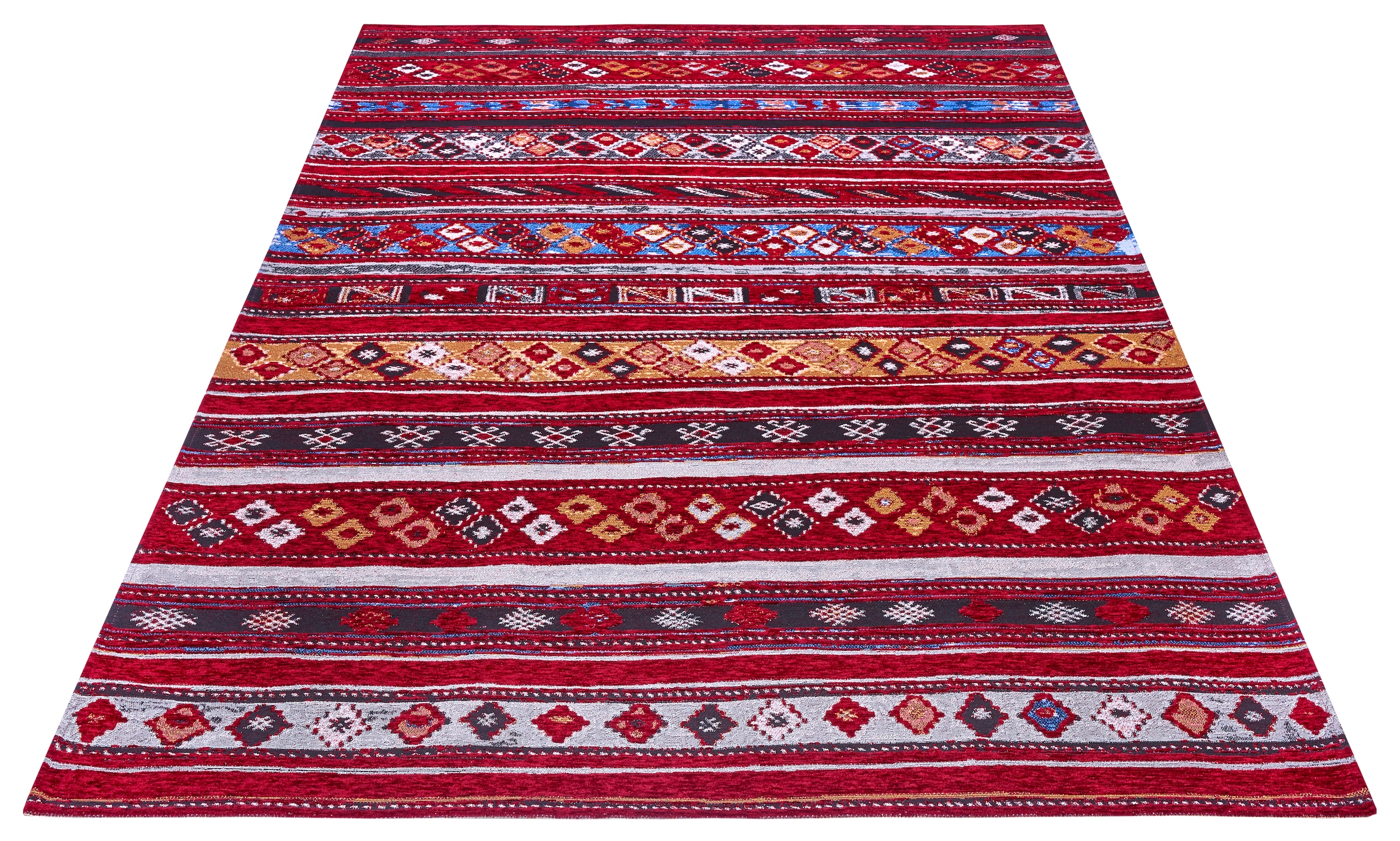 HANSE Home Teppich »Yara«, rechteckig, 5 mm Höhe, Flachgewebe robust, Anti-Slip, Boho Design, moderne Farben