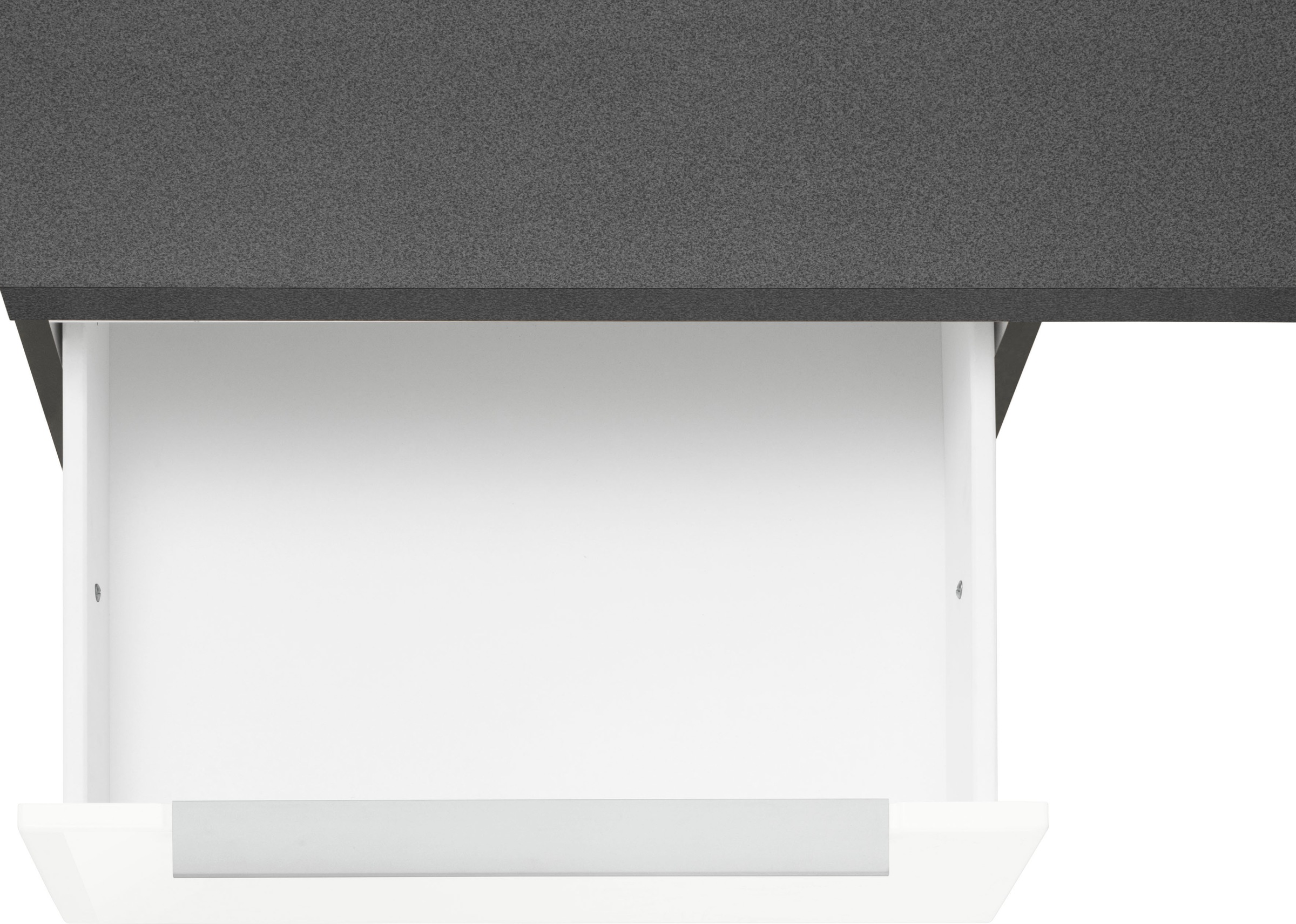 KOCHSTATION Küchenzeile »KS-Brindisi«, Breite 220 cm, wahlweise mit E-Geräten, mit MDF-Fronten und Regal