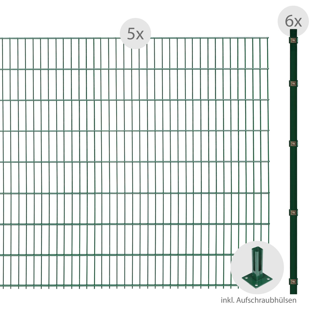 Arvotec Doppelstabmattenzaun »ESSENTIAL 163 zum Aufschrauben«