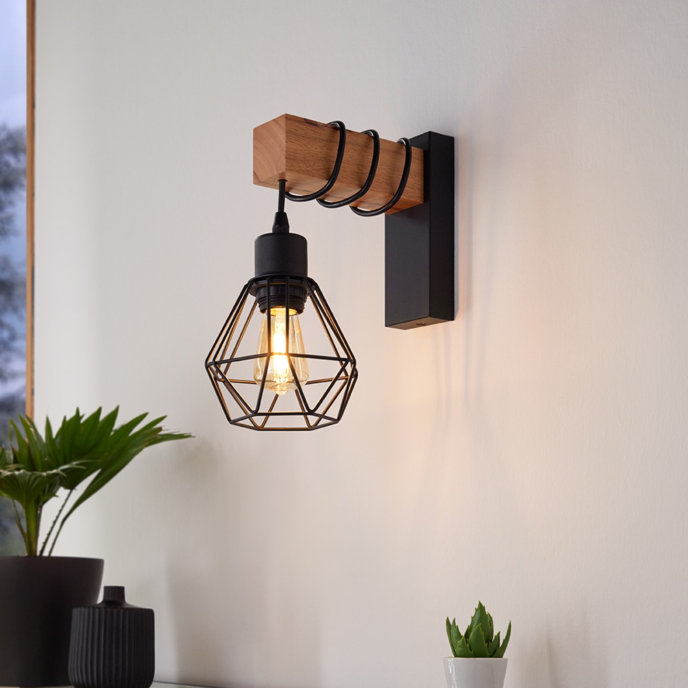 EGLO Wandleuchte »TOWNSHEND 5«, 1 flammig-flammig, Vintage Wandleuchte im Industrial Design, Retro Lampe Fassung: E27