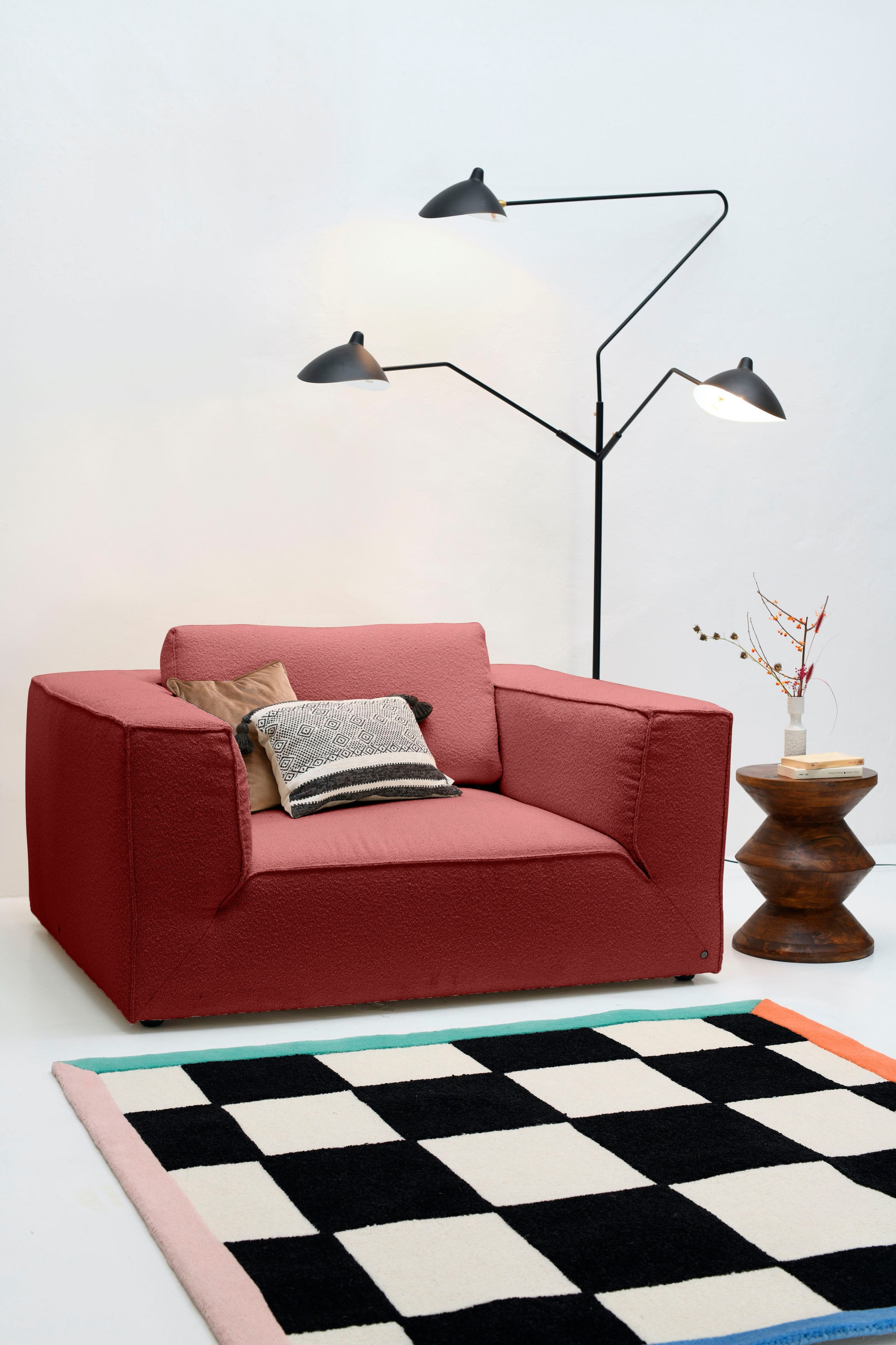 TOM TAILOR HOME Loveseat »BIG CUBE STYLE«, mit bequemen Stegkissen, extra g günstig online kaufen