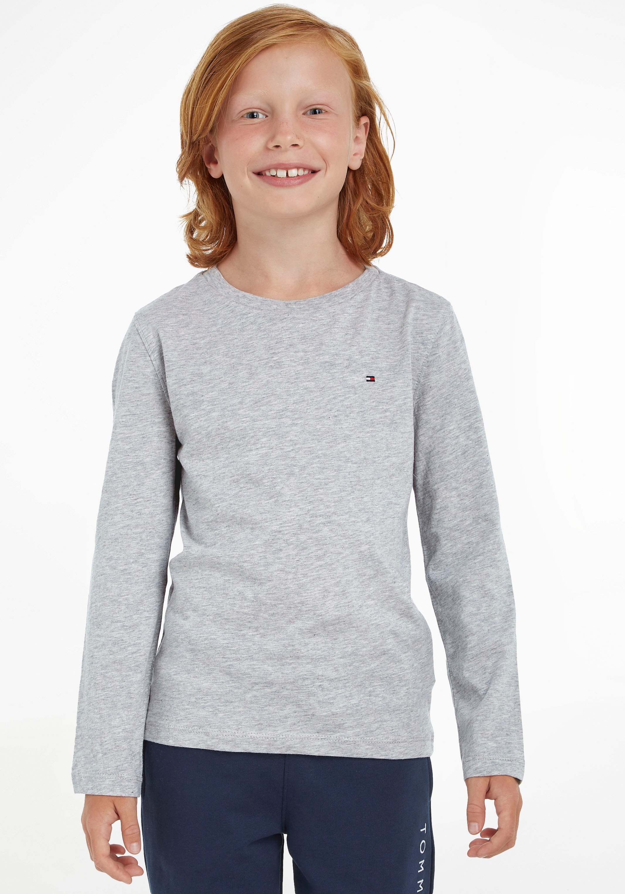 Hilfiger CN BASIC online Kinder Langarmshirt »BOYS Kids Junior L/S«, MiniMe Tommy bestellen KNIT