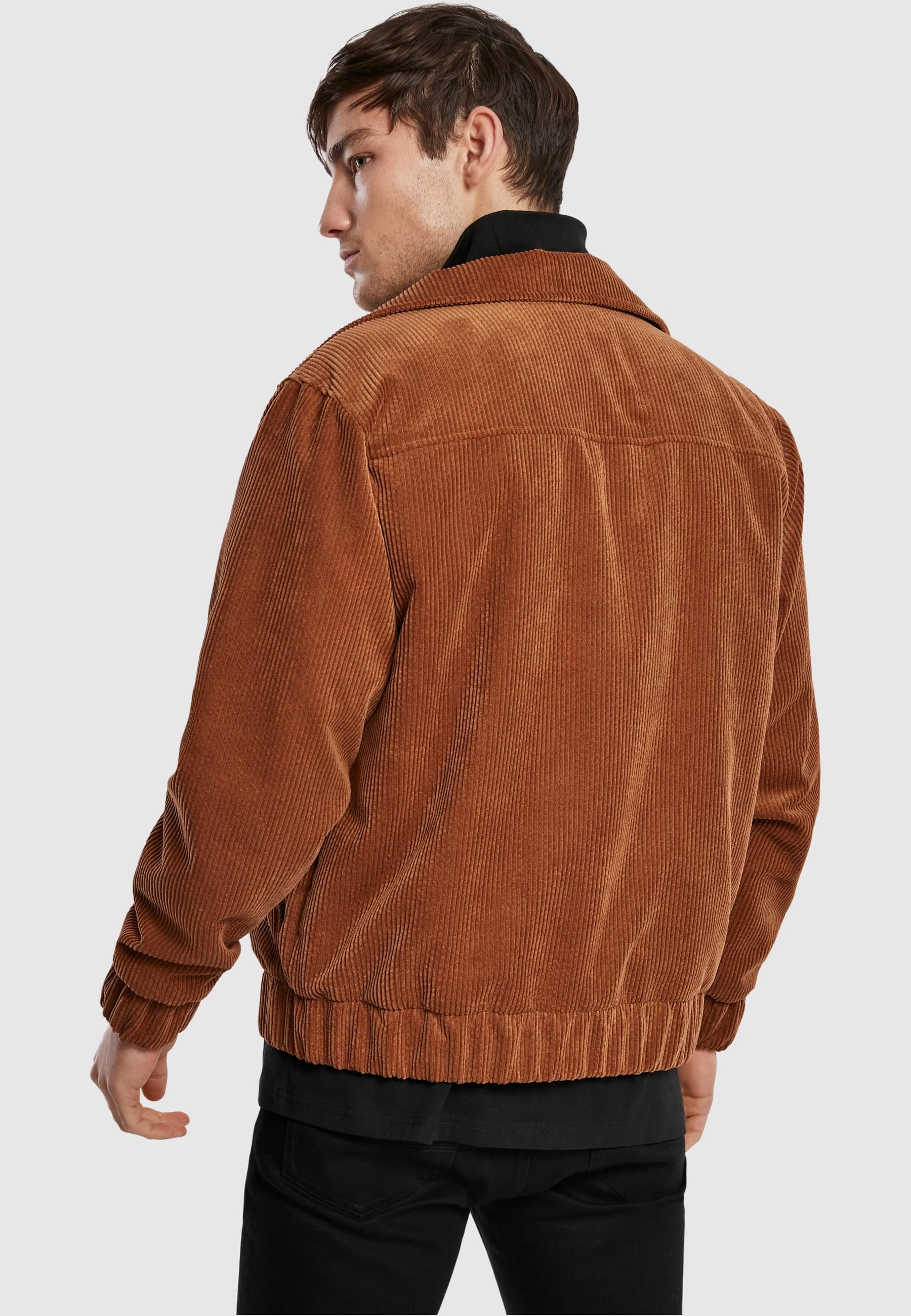 URBAN CLASSICS Allwetterjacke »Urban Classics Herren Boxy Corduroy Jacket« 1 Stk. tlg. ohne Kapuze