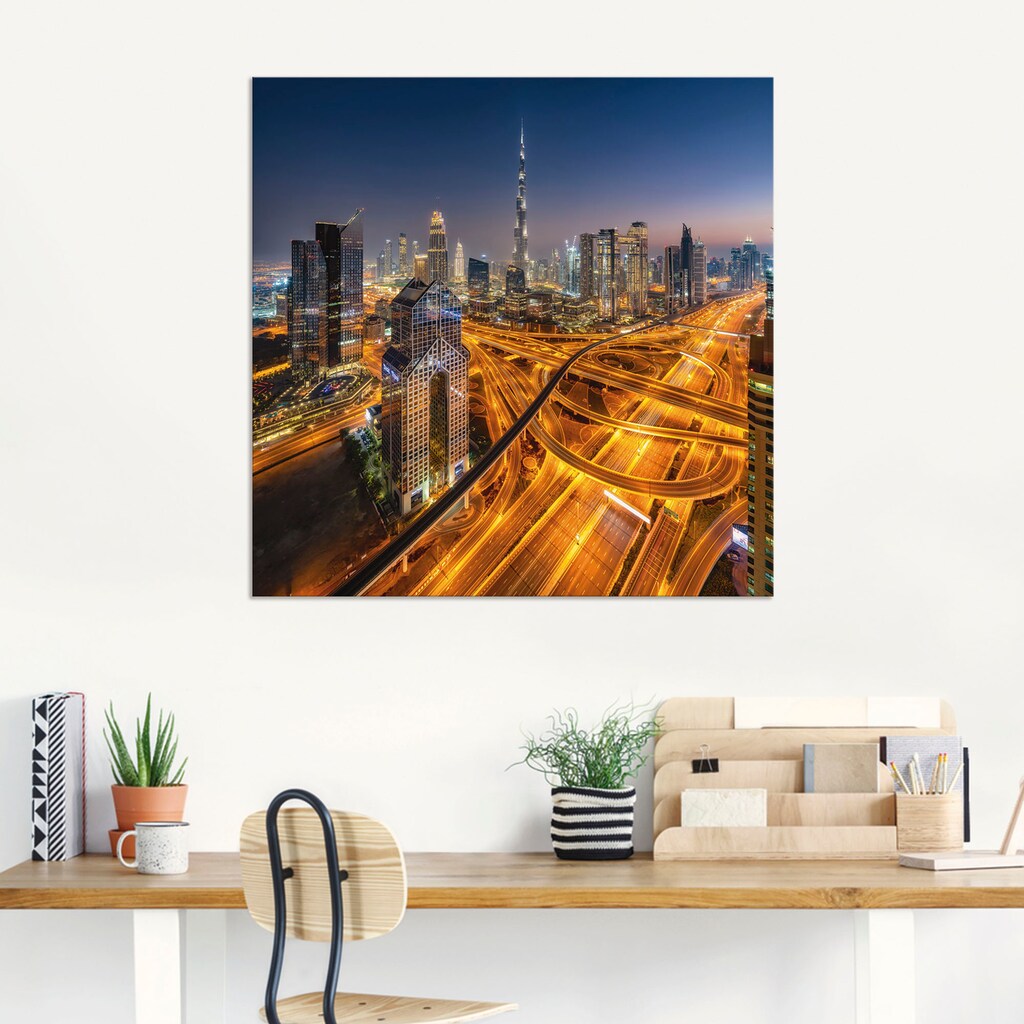 Artland Wandbild »Skyline Dubai«, Bilder von Asien, (1 St.)