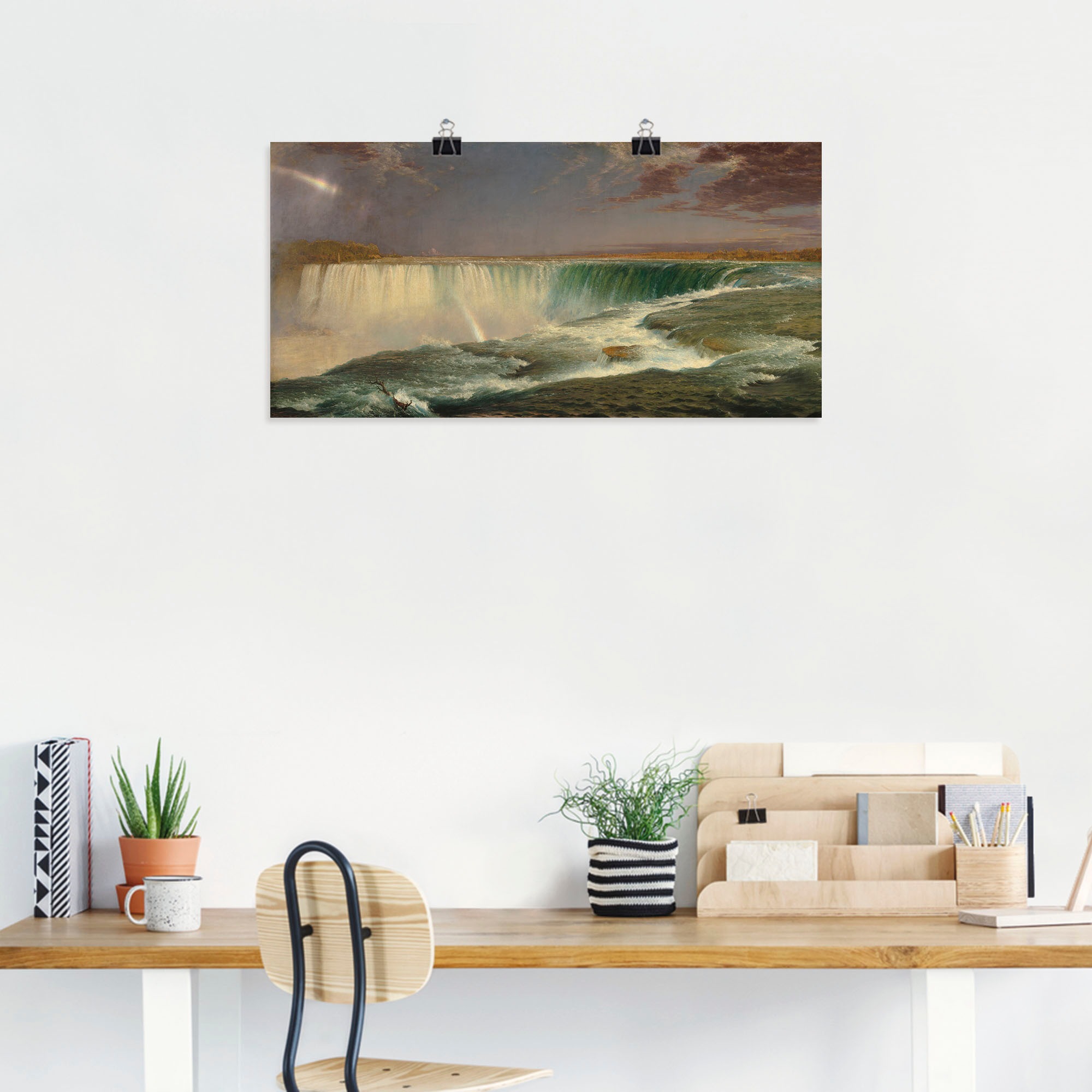 Artland Wandbild »Niagara. 1857«, Wasserfallbilder, (1 St.), als Alubild, Leinwandbild, Wandaufkleber oder Poster in versch. Größen