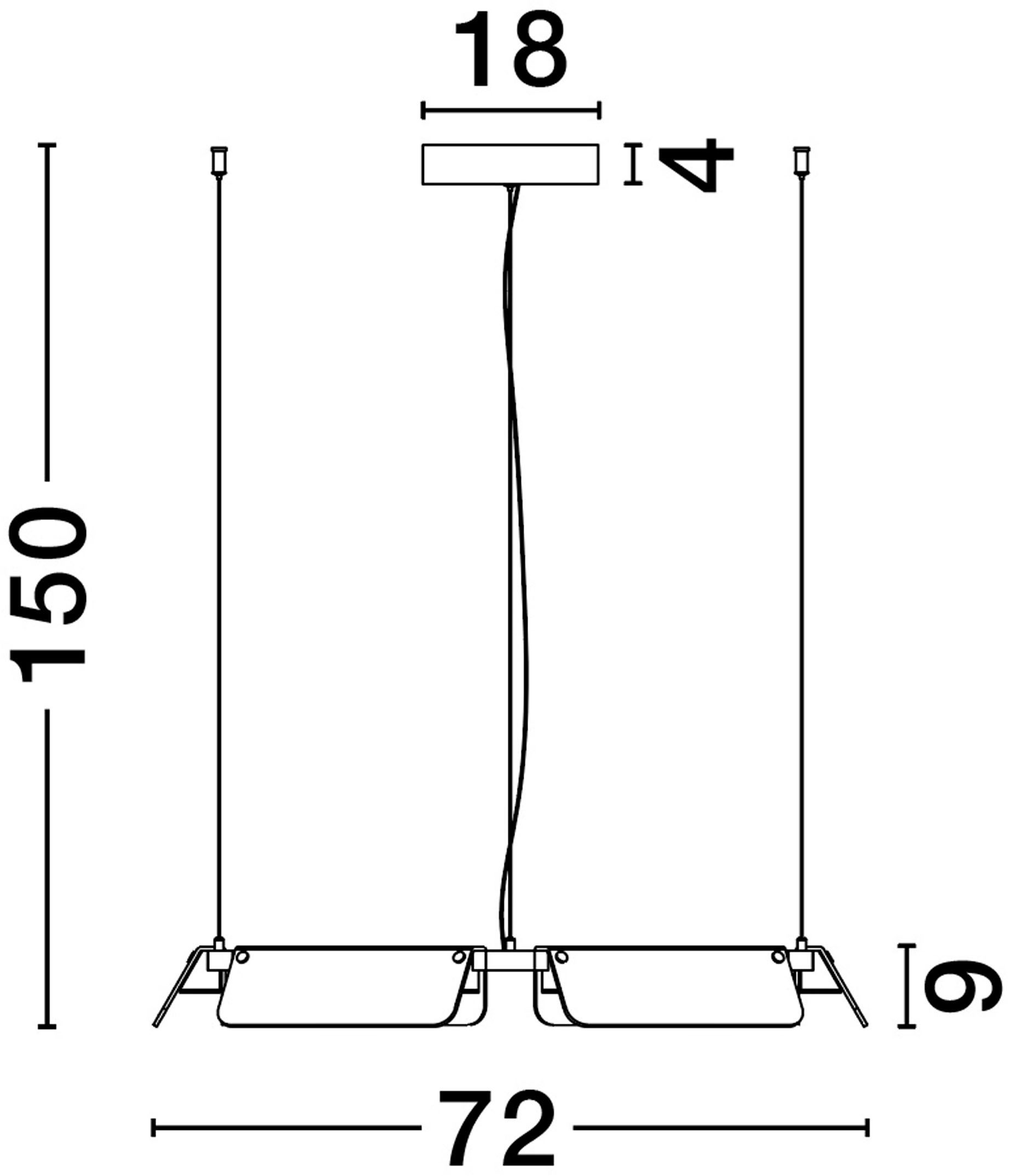 Nova Luce Pendelleuchte »APNEA« LED-Modul 1 Stk. Warmweiß