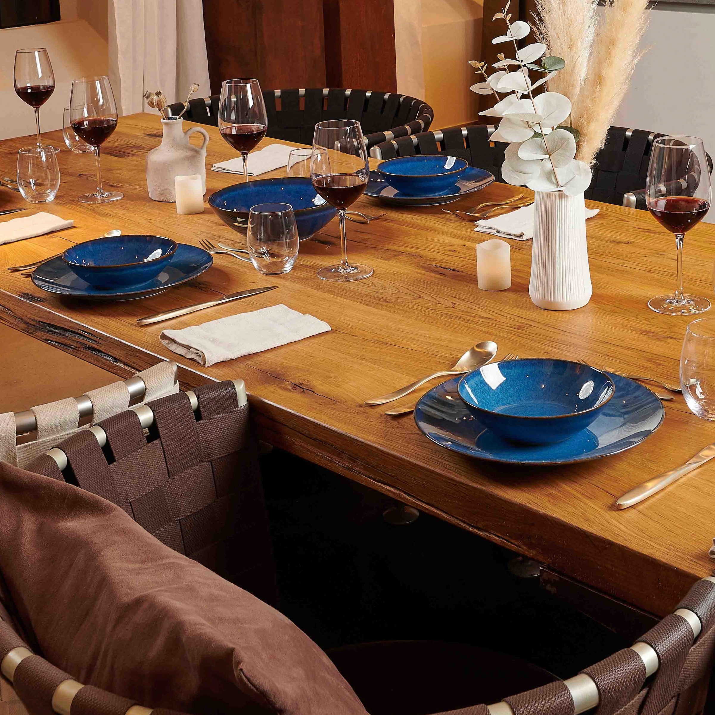 MÄSER Frühstücks-Geschirrset »Service, Ossia  (Teller, Schale, Kaffeebecher)« Vintage-Charakter, 18 Teile, für 6 Personen