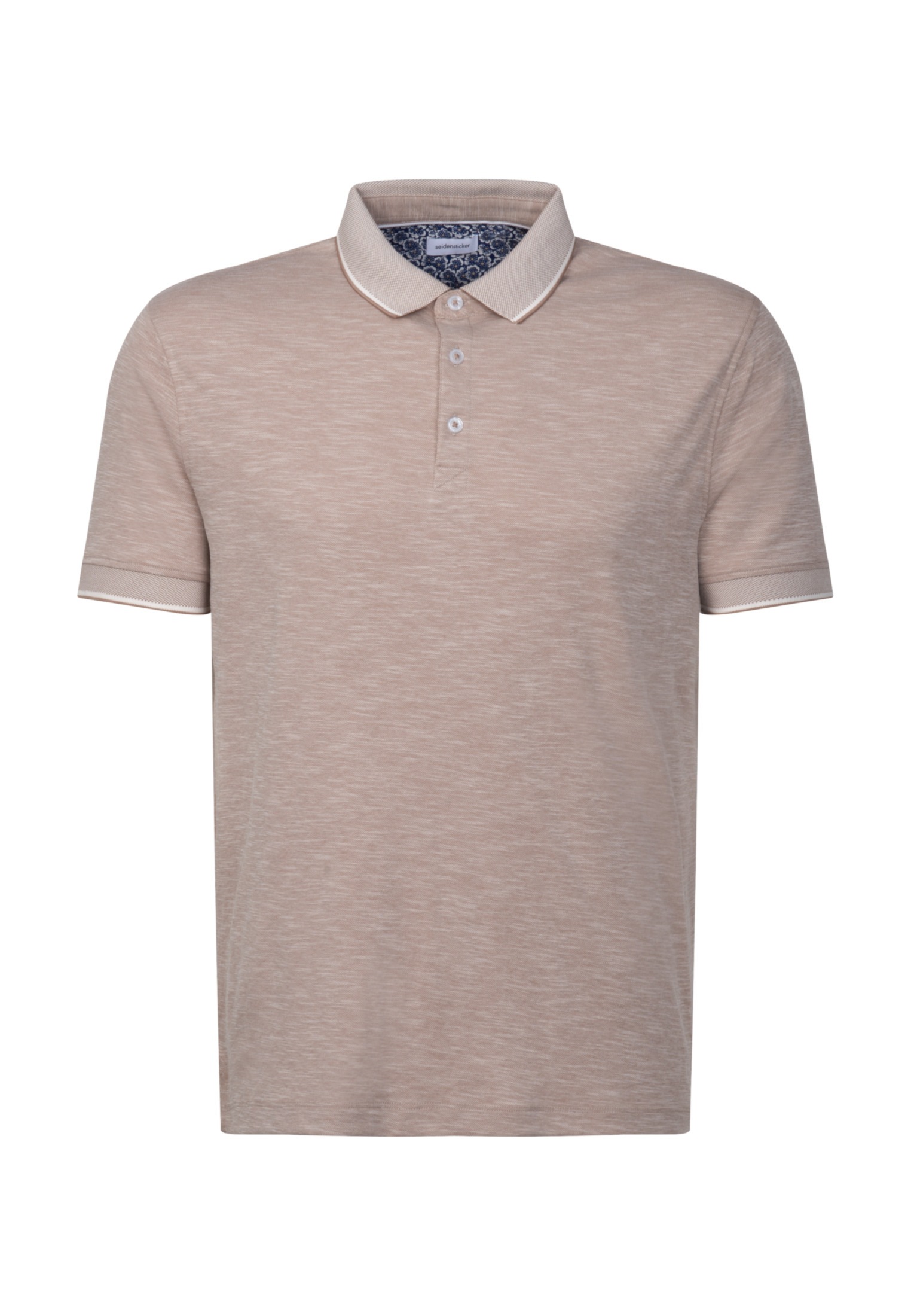 seidensticker Poloshirt »Shaped«, Kurzarm Kragen Druck