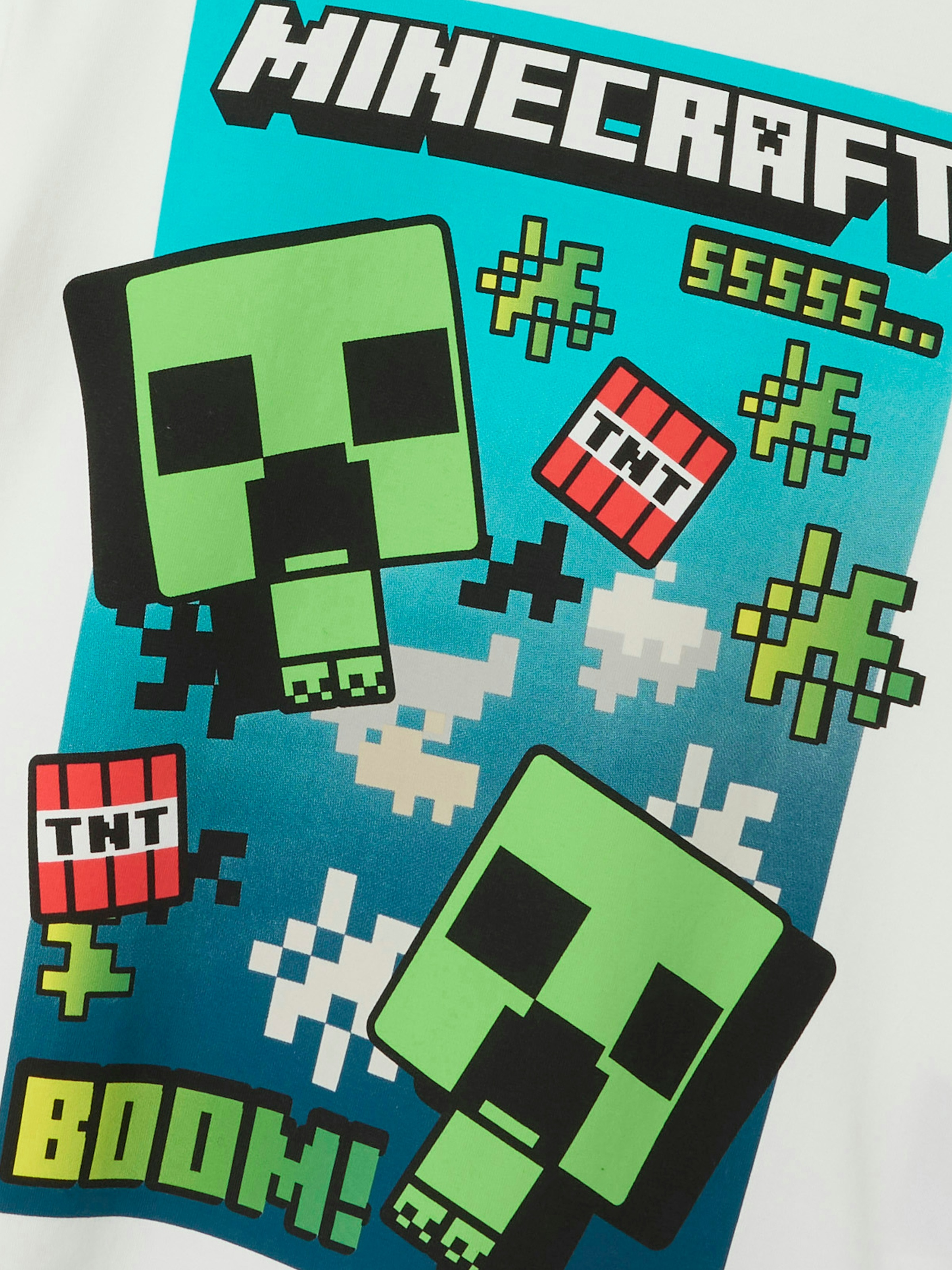 Name It T-Shirt »NKMMUS für Jungen mit Minecraft-Print und elastischem Bund«, regular fit, Jersey, Rundhals, Print
