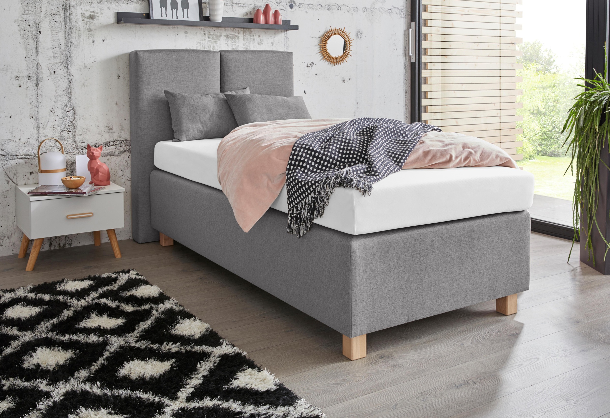 Westfalia Schlafkomfort Boxspringbett, mit Zierkissen