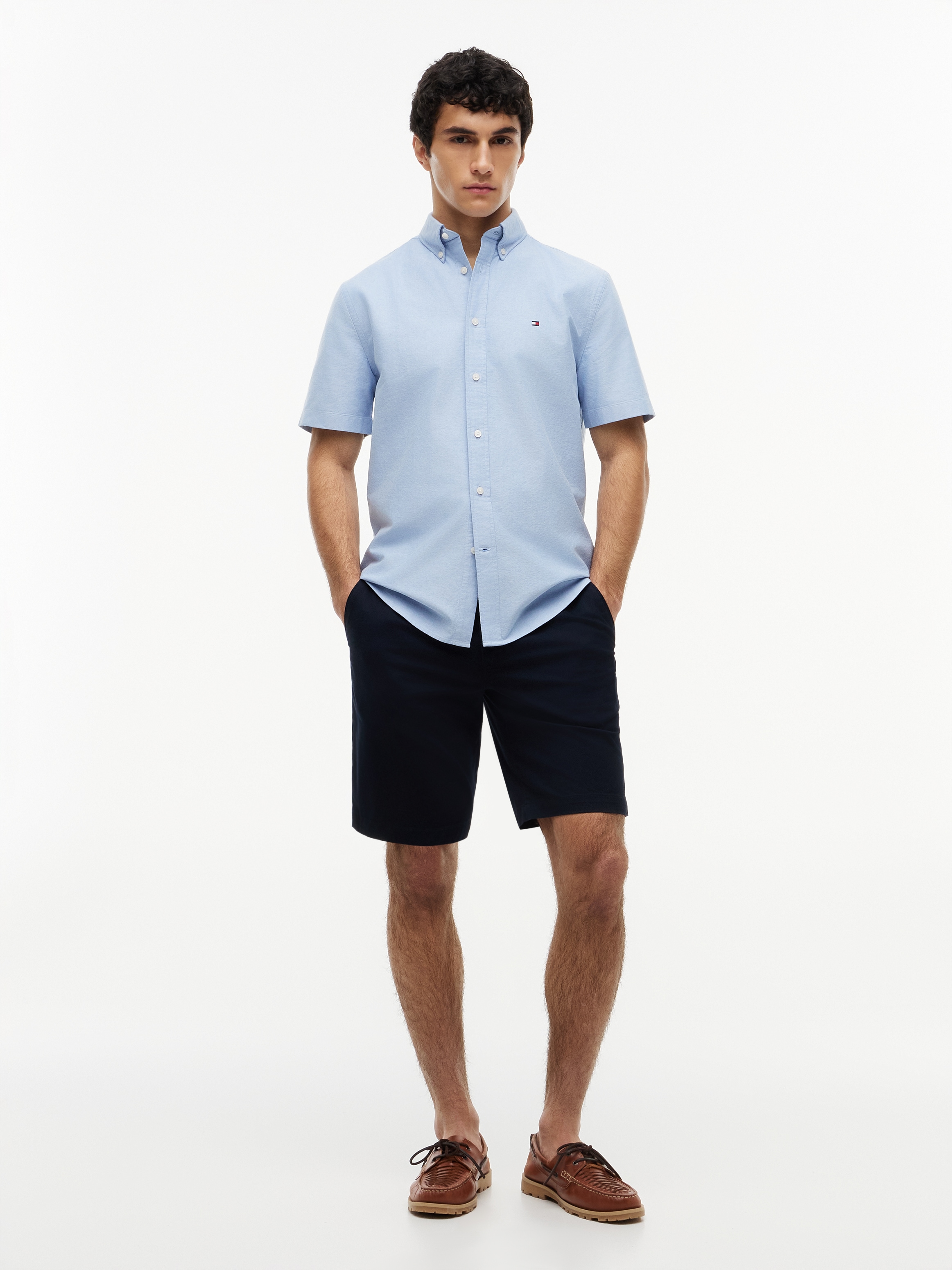 Tommy Hilfiger Kurzarmhemd »HERITAGE OXFORD RF SHIRT S/S« mit Button-down-Kragen, Regular Fit