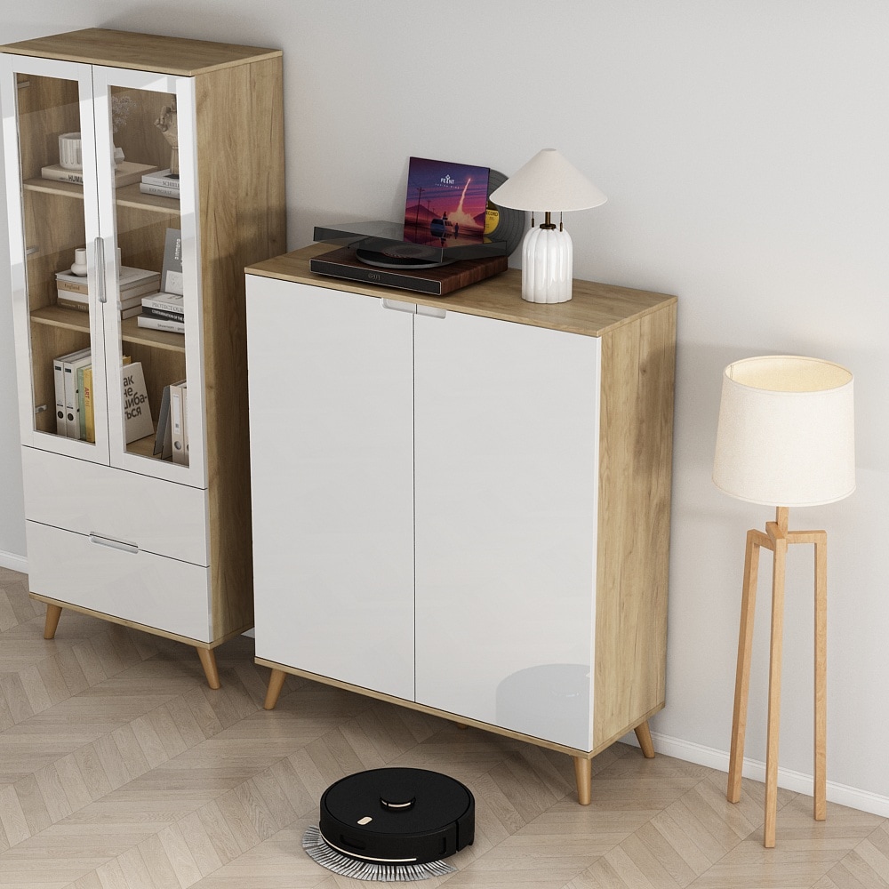 OTTO home PC-Schrank mit Tastaturauszug, (B/T/H): 110/35,7/129 cm