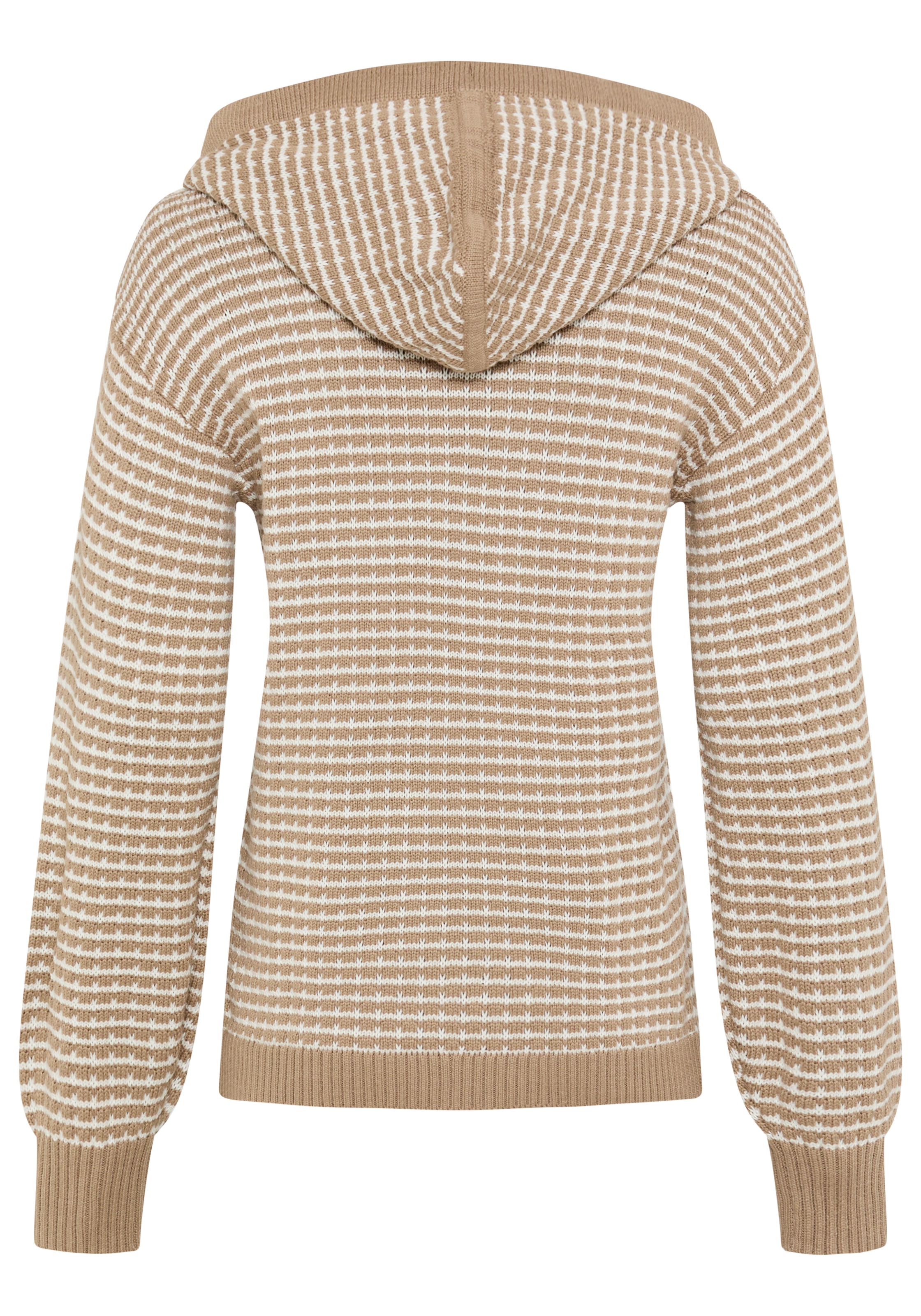 KangaROOS Strickpullover mit Kapuze und Kordelzug, Oversize-Passform, hüftlange Schnittform
