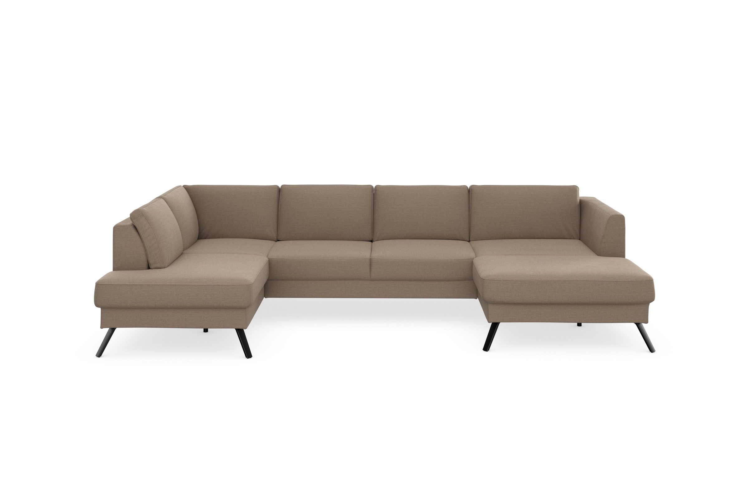 sit&more Wohnlandschaft »Lindholm U-Form«, mit Sitztiefenverstellung und Federkern