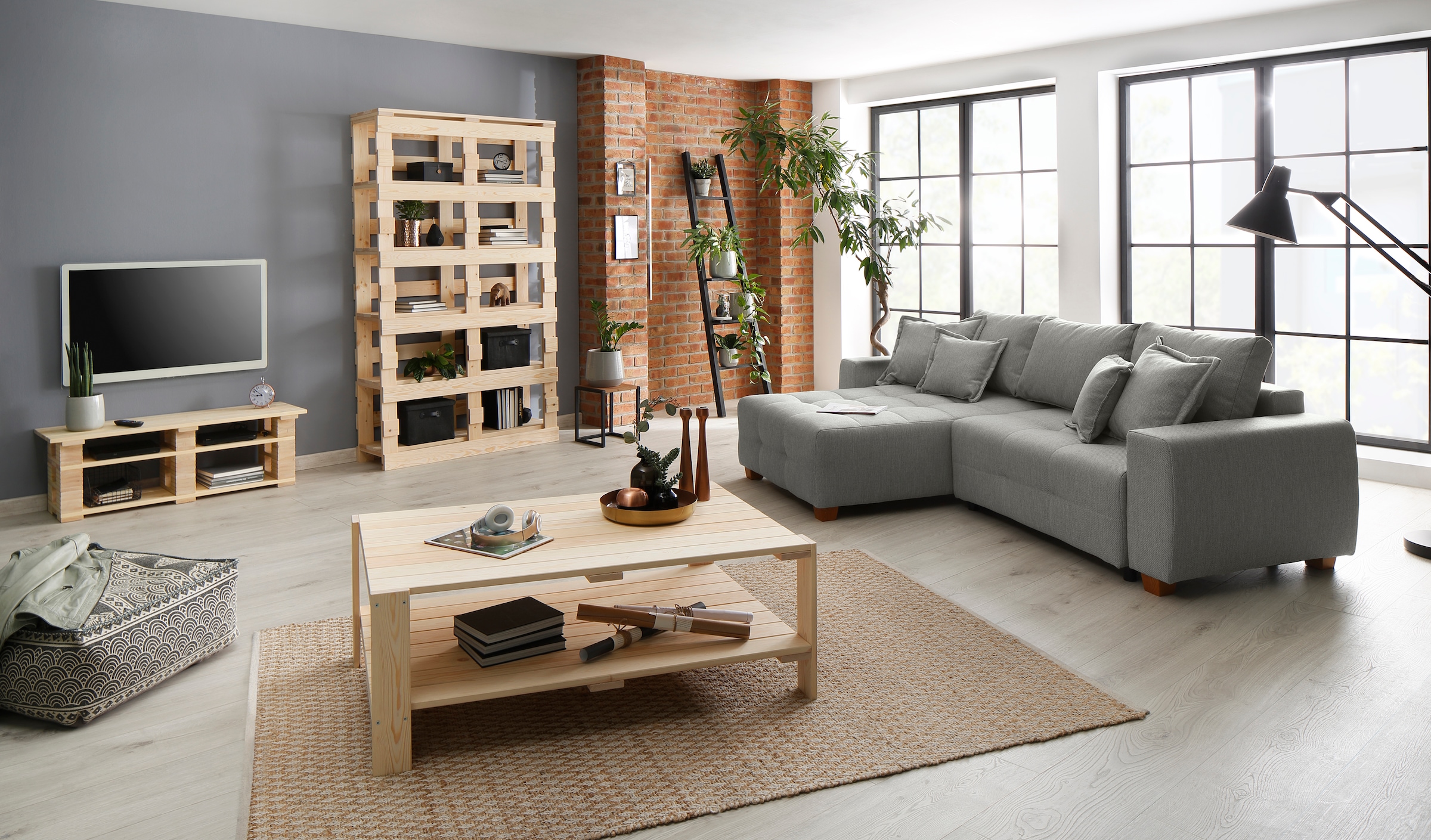 Home affaire Lowboard »Pinus«, Kommode im angesagten Palettendesign