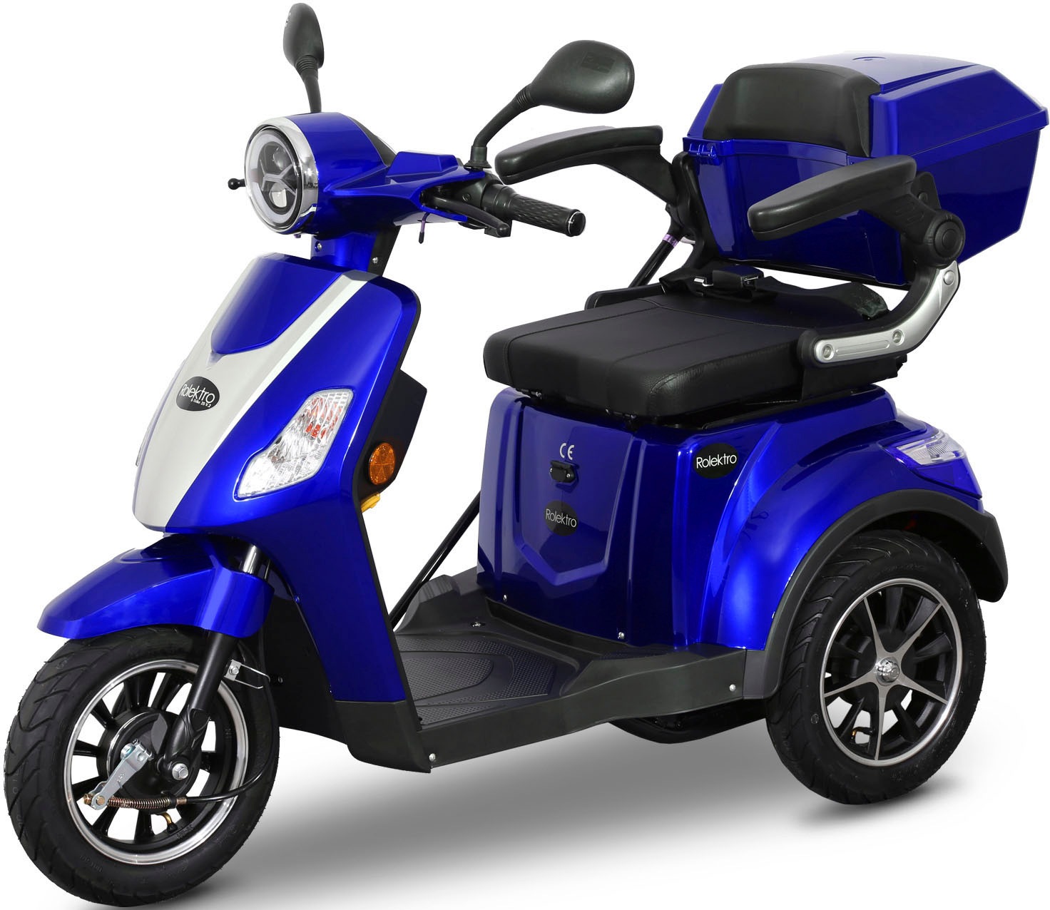 Rolektro Elektromobil »E-Trike 25 V.2, Blei-Gel-Akku«, (mit Topcase)