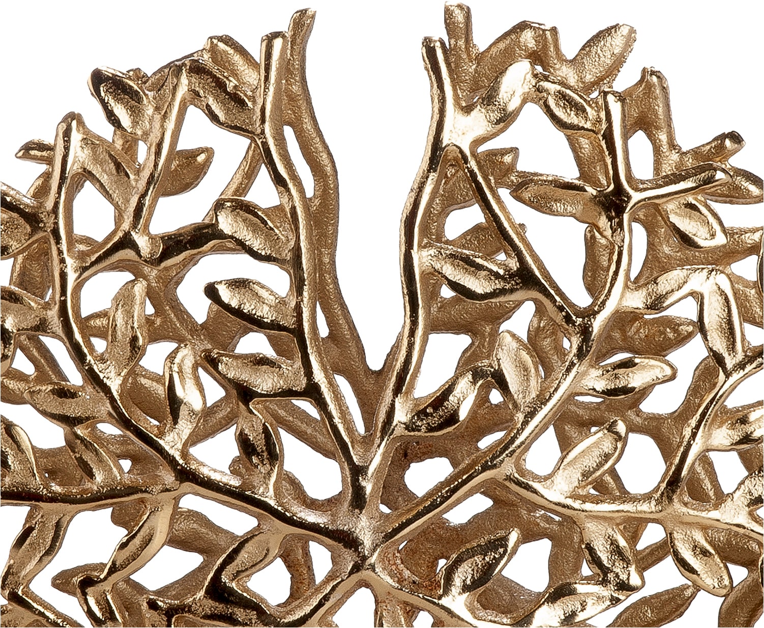 GILDE Tischvase »Vase rund Branchline goldfarben« Dekovase, Branchline, Zweigmuster, Strukturdekor, Blickfang