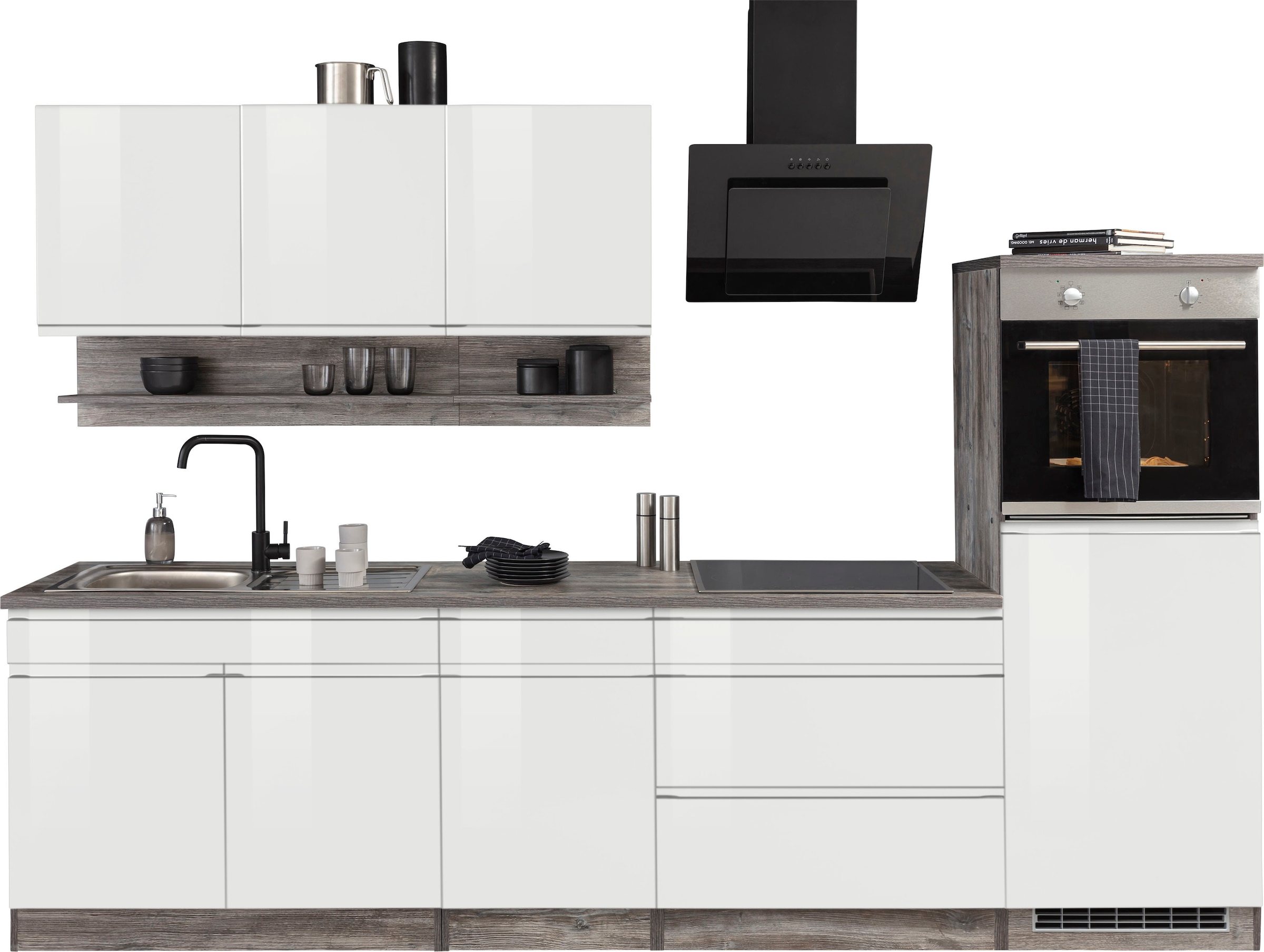 KOCHSTATION Küchenzeile »KS-Virginia« Breite 290 cm, wahlweise mit Induktio günstig online kaufen