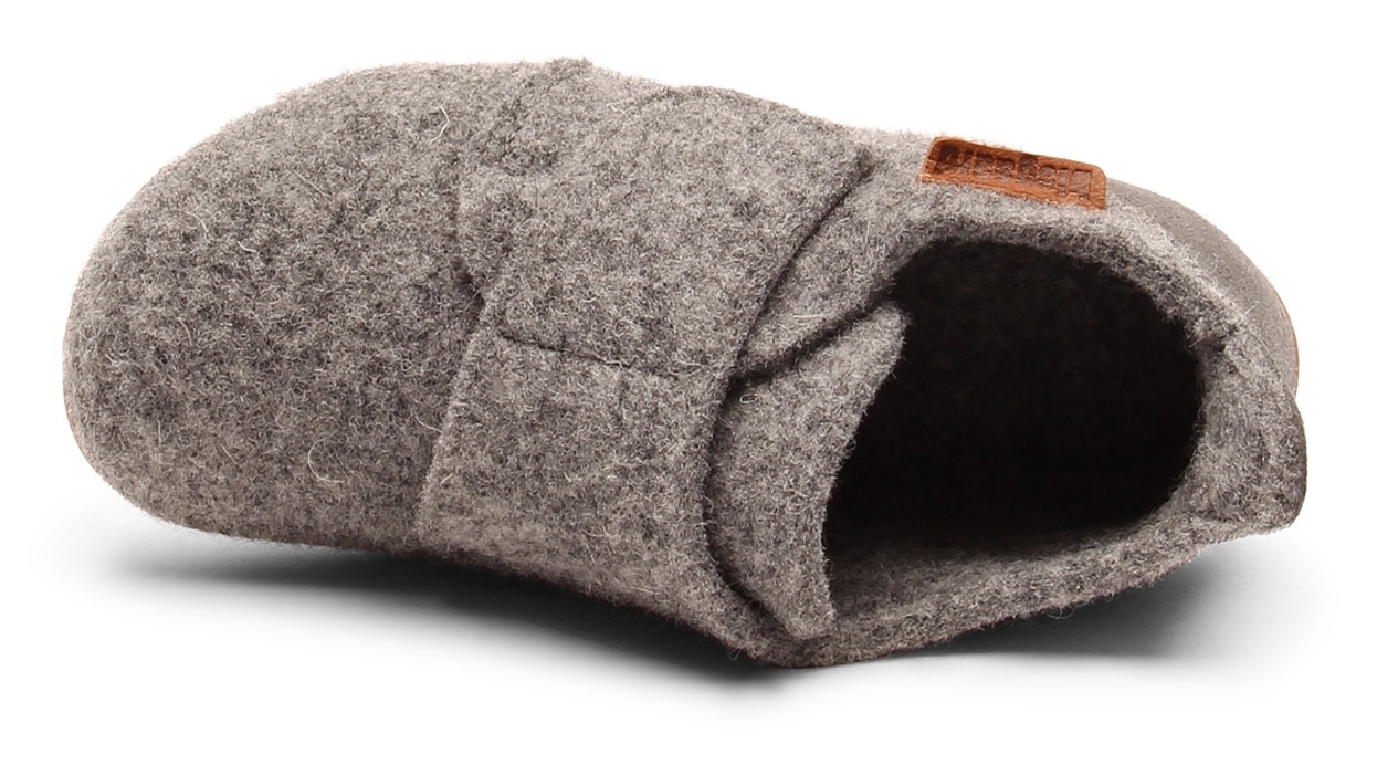 Bisgaard Hausschuh »casual wool«, Klettschuh mit Lammwolle gefüttert, Größenschablone zum Download