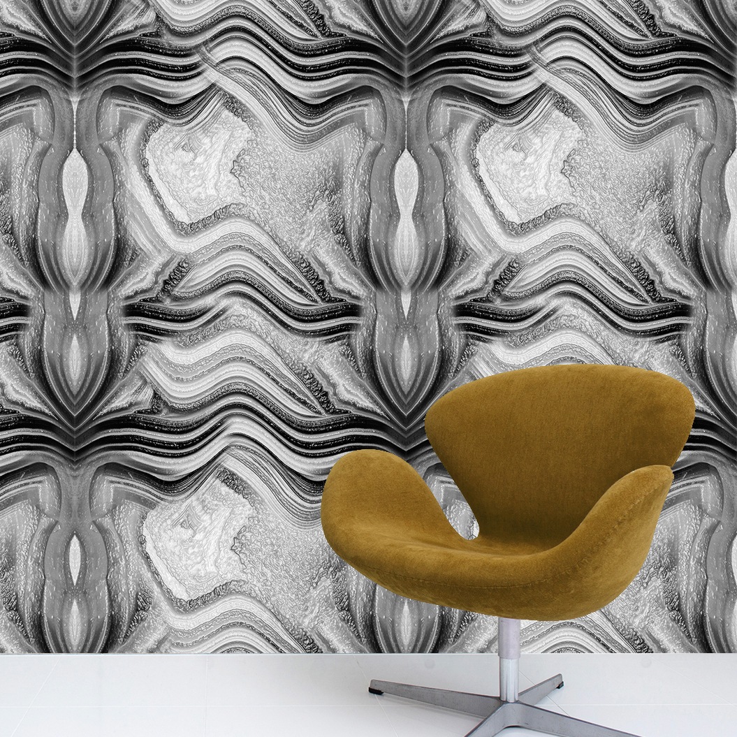 queence Vinyltapete »Jalou«, bedruckt-3D-Optik-clean-Motiv, 90x250cm, selbstklebend, kinderleichte Anbringung, Sticker