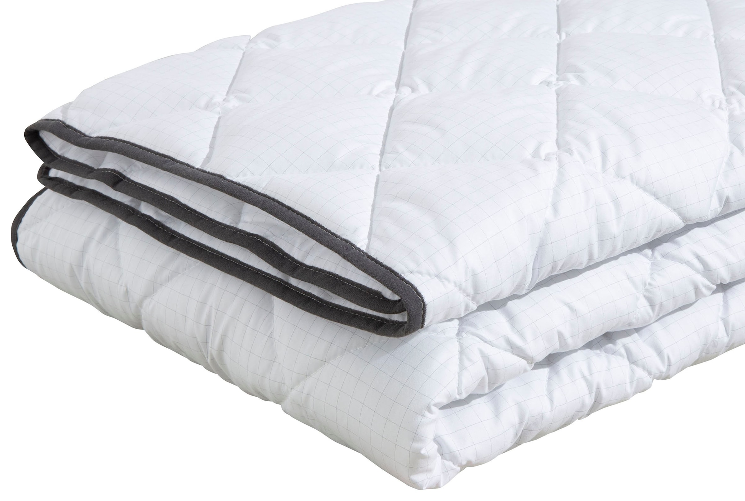 Home affaire Microfaserbettdecke »Murau, Bettdecke 135x200 cm, 155x220 cm mit antistatischer Wirkung«, leicht, Füllung Polyester, Bezug Microfaser Carbon, (1 St.), Bettdecken, Sommer, Winter, 4-JZB, Decke mit Blauen Engel zertifiziert