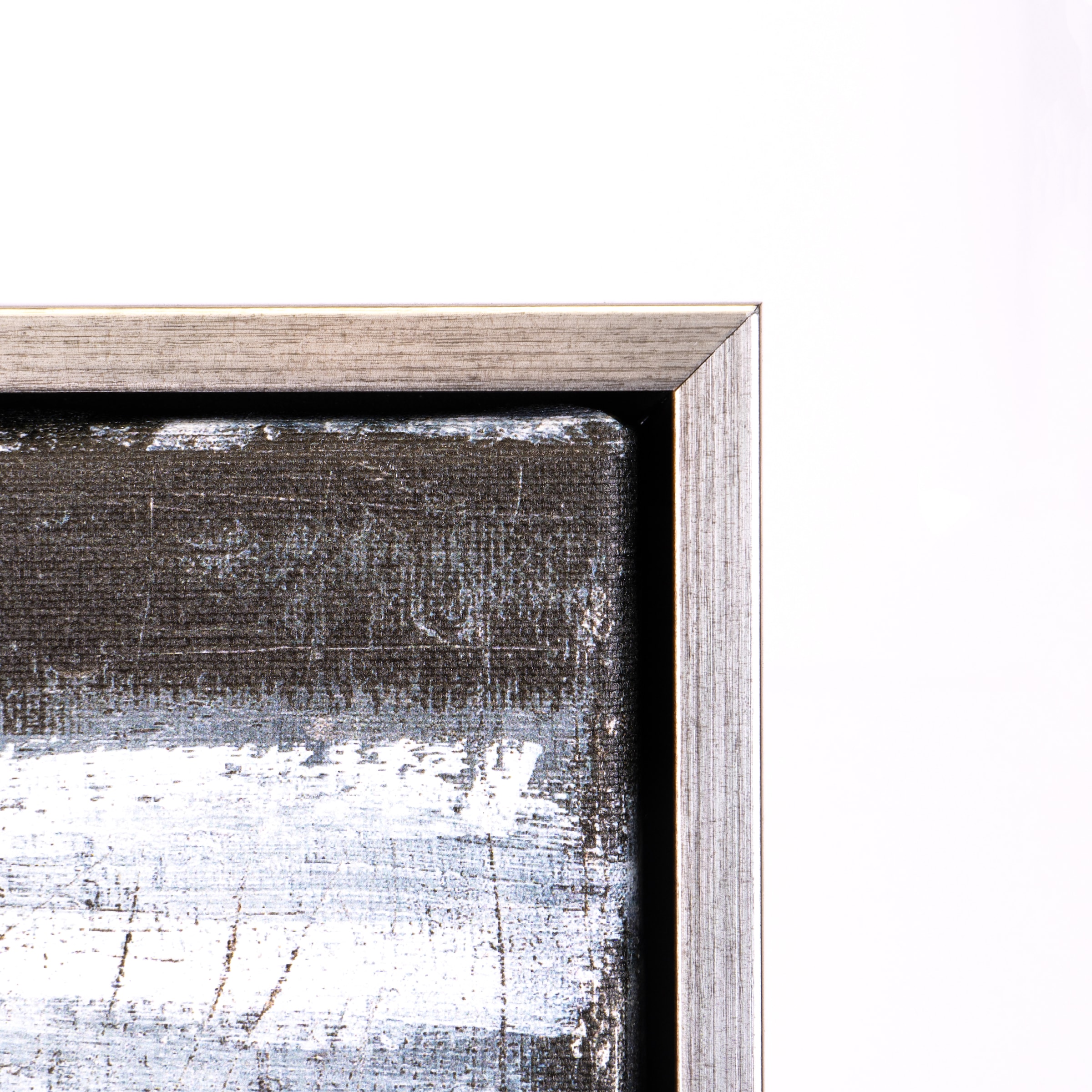 queence Leinwandbild »Abstrakt Braund und Grau«, Abstrakt-Abstrakte-Kunst-Modern, mit einem Schattenfugenrahmen veredelt