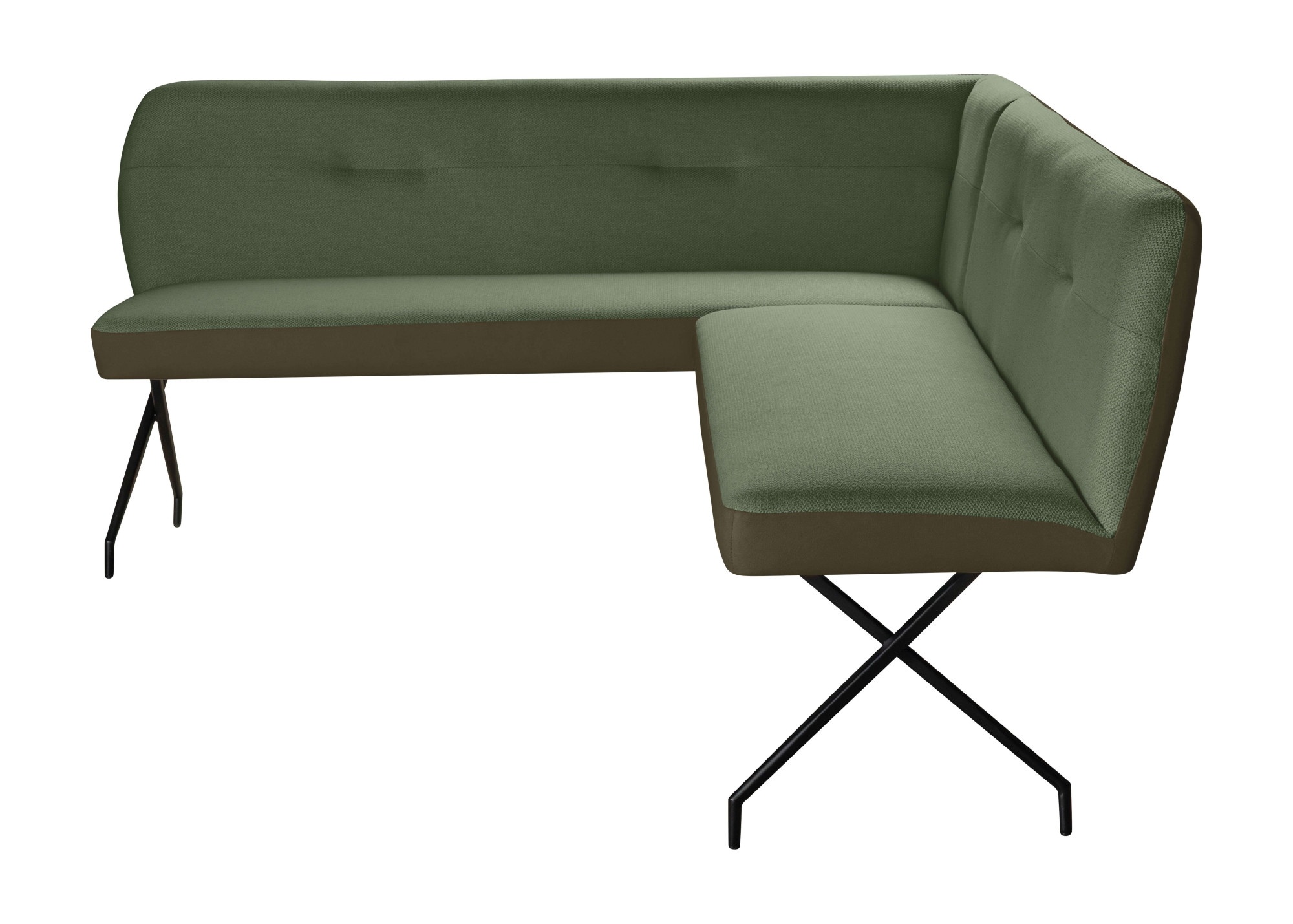 OTTO home Eckbankgruppe »Gabi Essecke, Sitzgruppe, Eckbankgruppe, Küchenbankgruppe« Set, 4tlg, 4 tlg. tlg. Stuhl: 360° drehbar (Rückst.), 2-Stoff-Design. Wellenfederung Eckbank