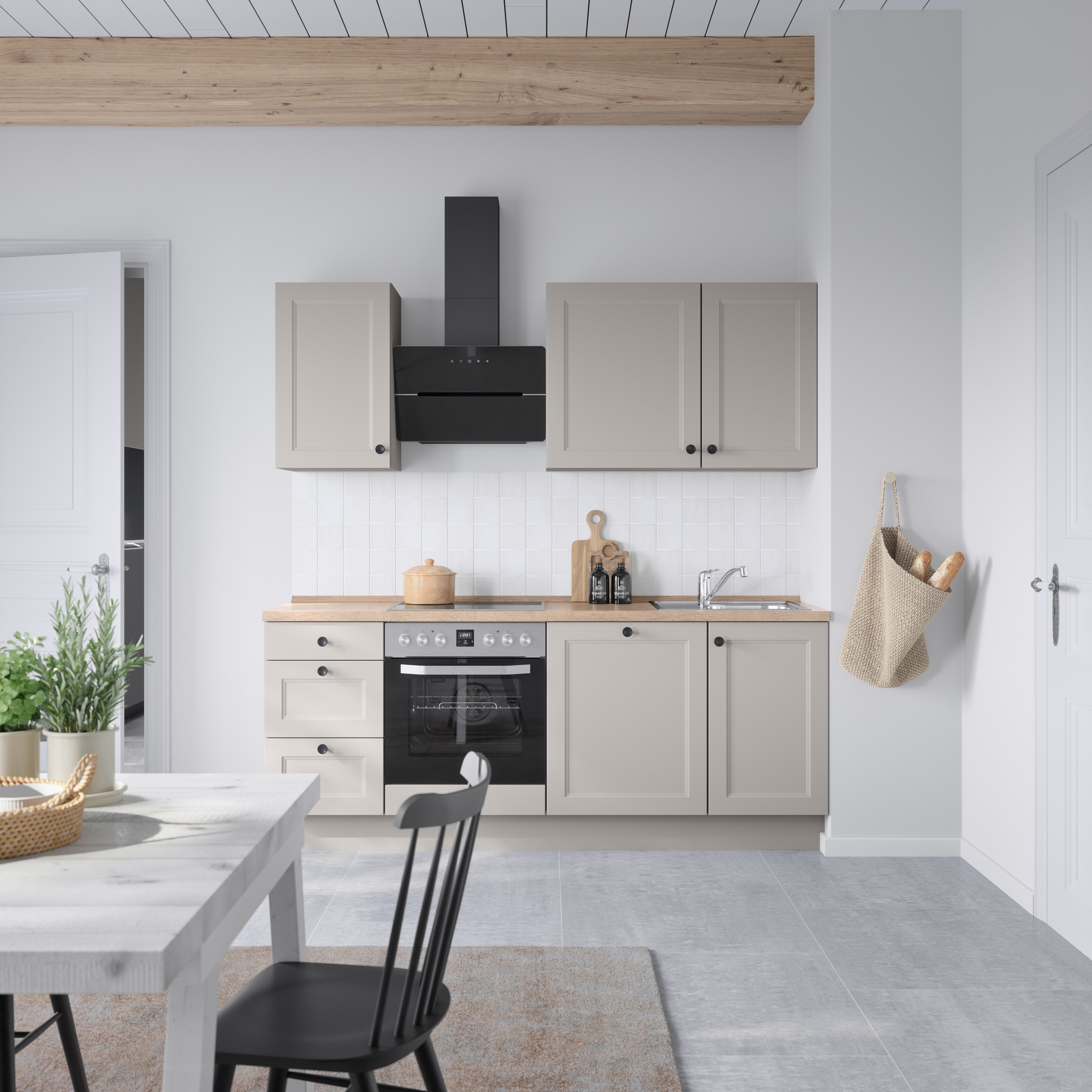 nobilia® Küchenzeile »"Cascada II"«, vormontiert, Breite 210 cm, Ausrichtung wählbar, wahlw. mit E-Geräten