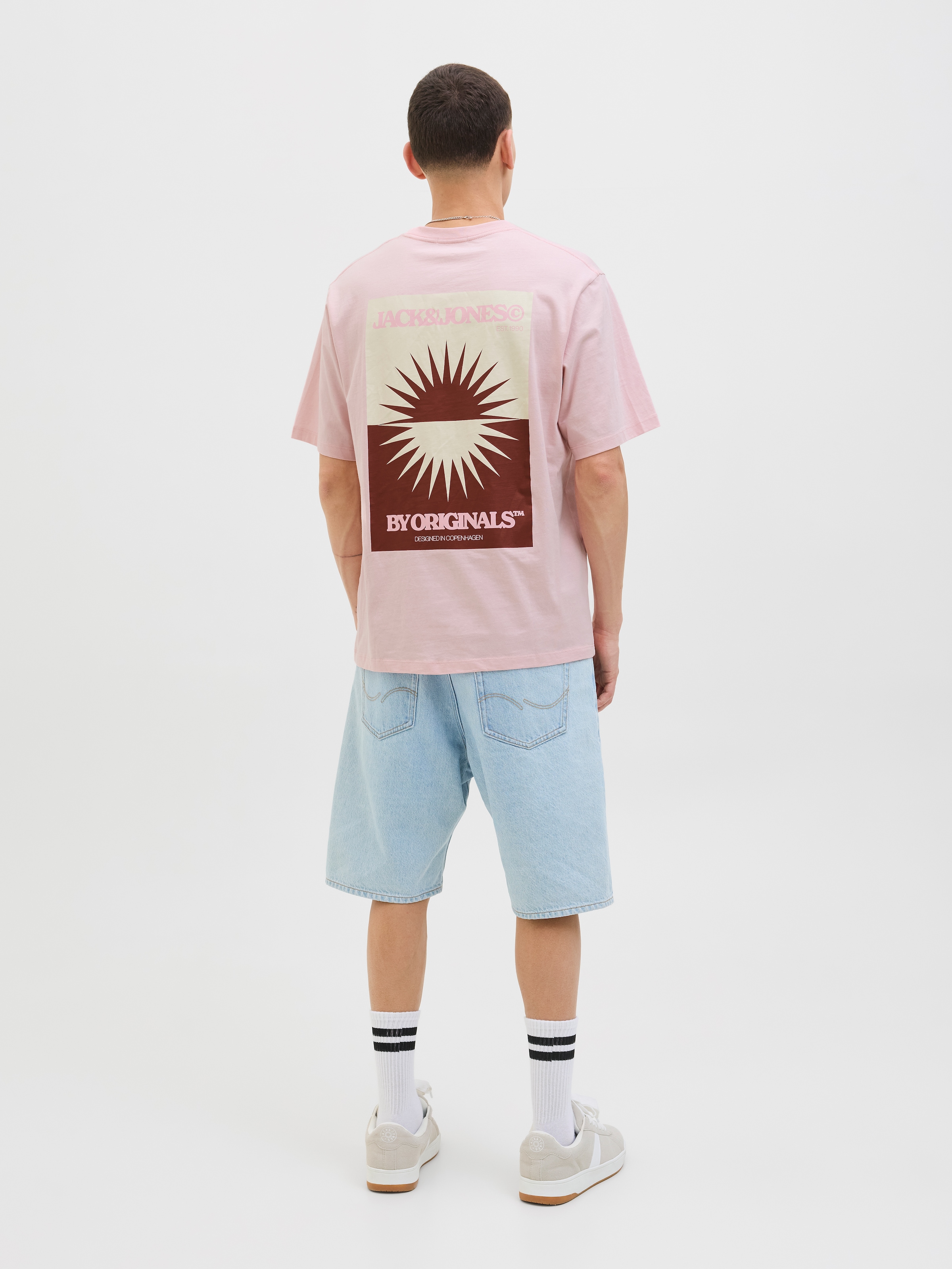 Jack & Jones Print-Shirt »JORTAVIRA POSTER TEE SS CREW NECK«, mit Backprint