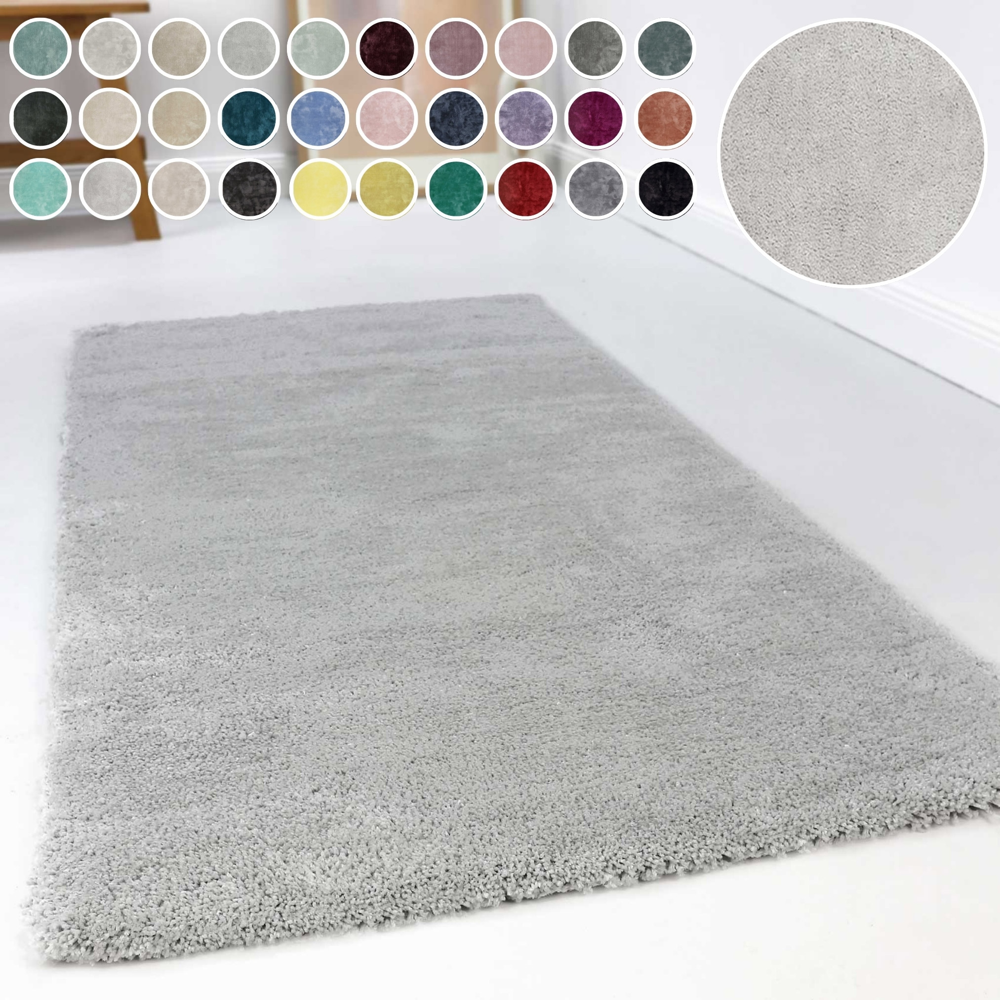 Esprit Hochflor-Teppich »Relaxx ESP-4150«, rechteckig, 25 mm Höhe, Wohnzimmer, sehr große Farbauswahl, weicher dichter Hochflor