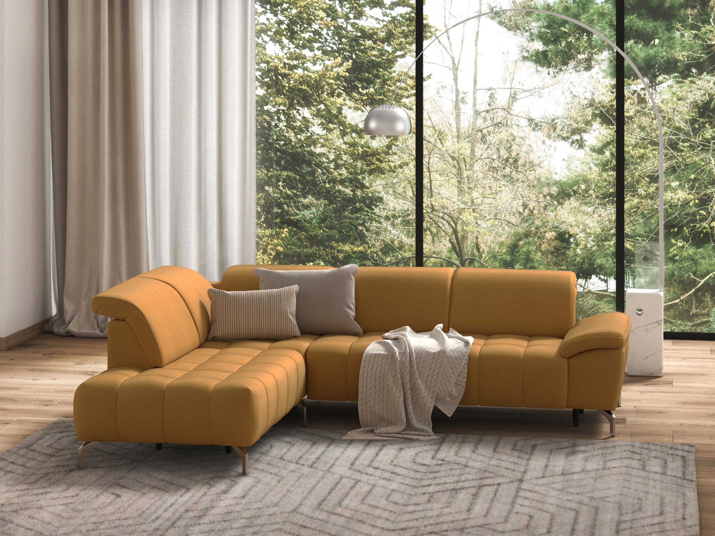 sit&more Ecksofa Cool L-Form, wahlweise mit Kopfteilverstellung und Vorzieh günstig online kaufen